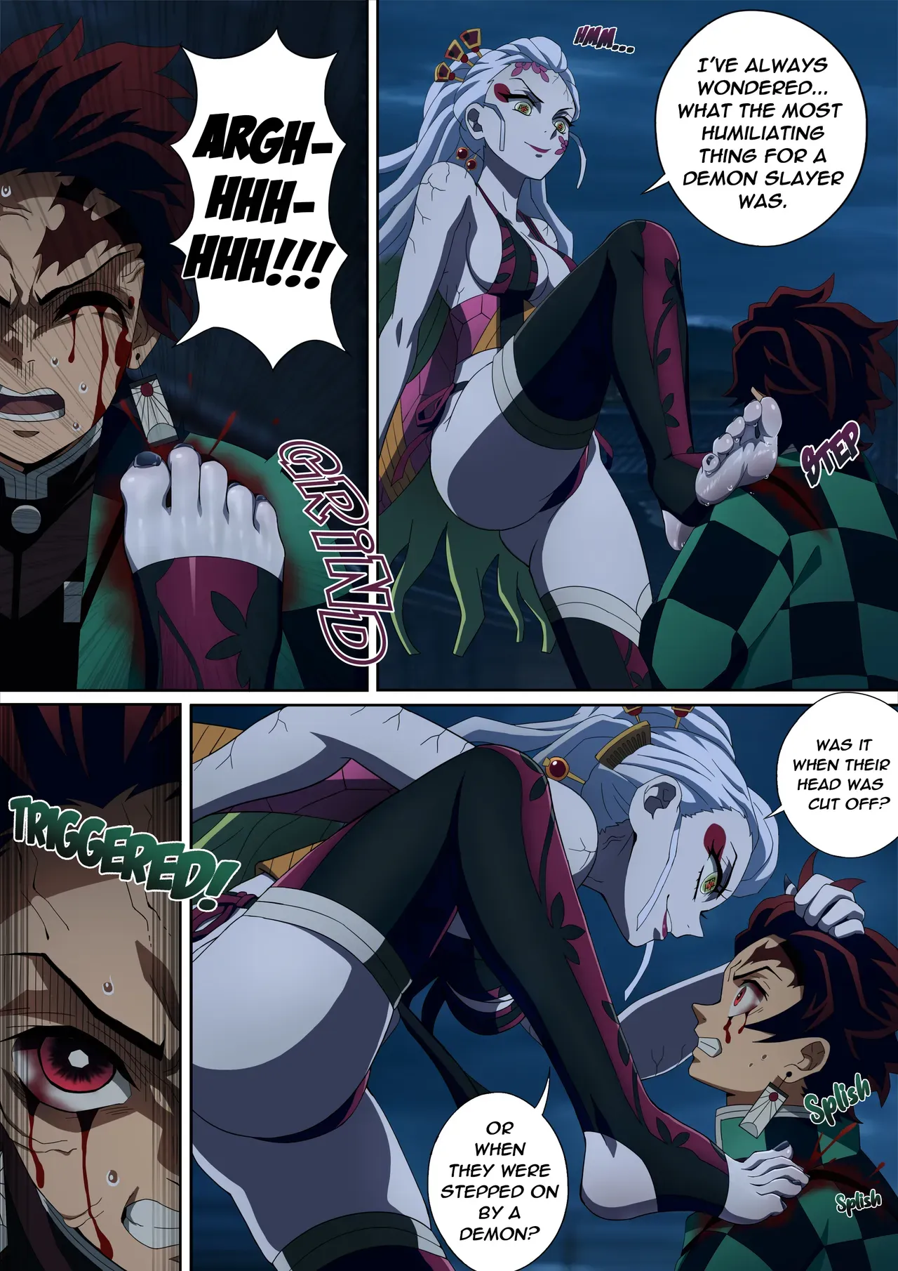 [FootCroft] Daki’s Blood Demon Art: Trample 堕姫の血鬼術・紅蓮践踏 (Part 1+Part 2) - Page 6