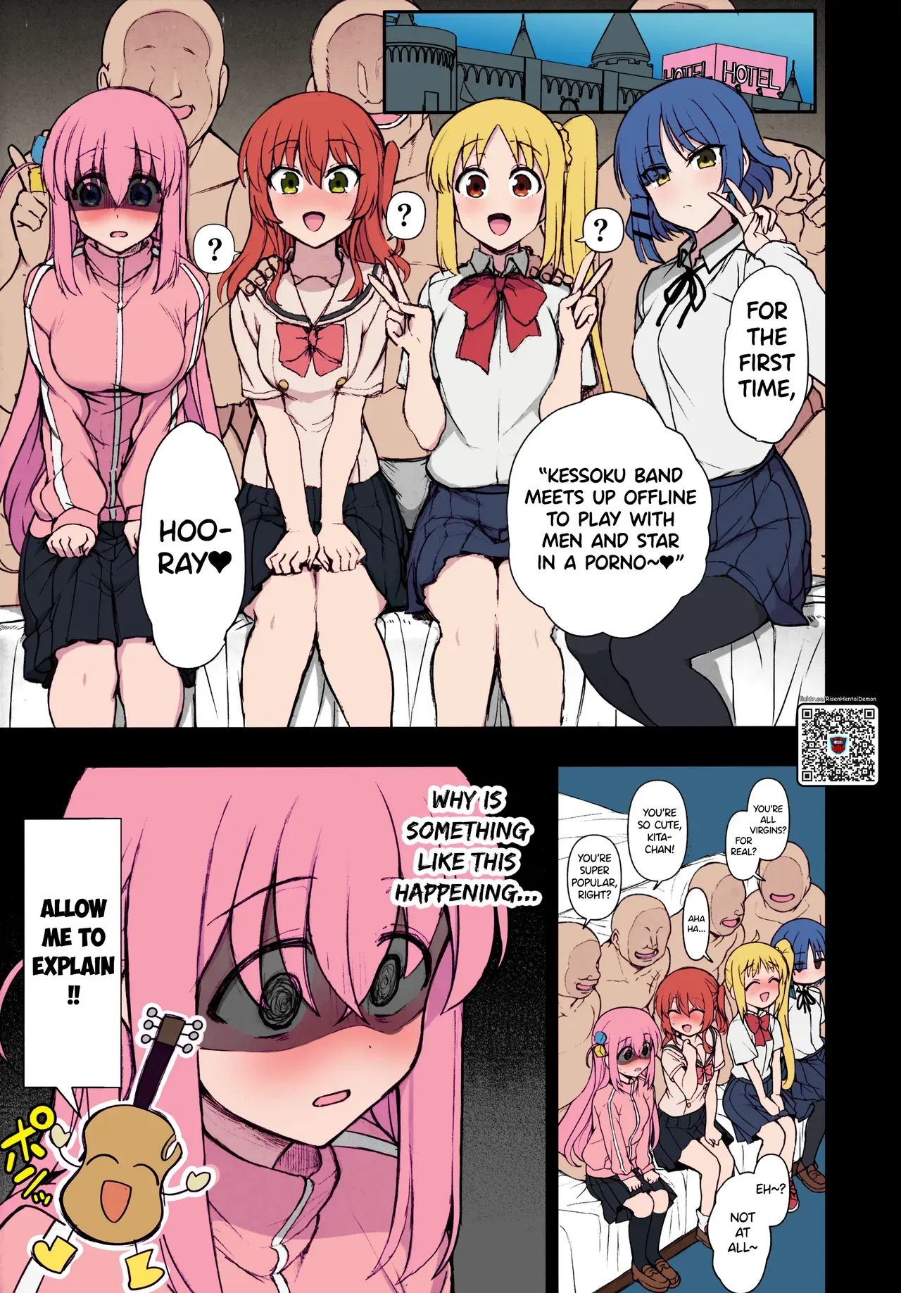 (Aiue Oka)] Dakuon 5 (Bocchi the Rock!) (Colorized) |RisenHentaiDemon| - Page 2