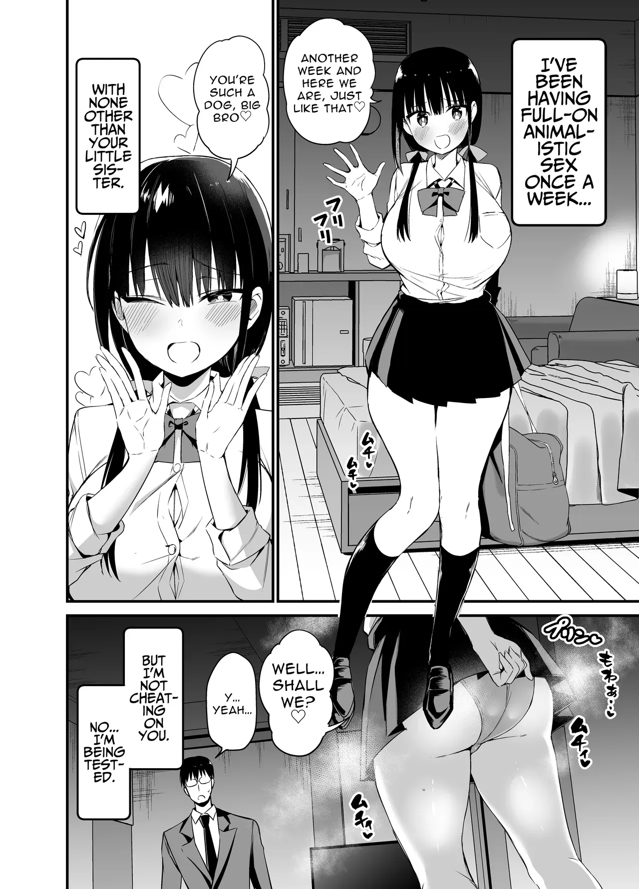 [Aohimo Familia (Chilt)] Kanojo no Imouto ga Kyonyuu MiniSkir JK de Koakuma-kei 4 My Girlfriend's Sister is a Busty Deviless in a Miniskirt 4 [Digital] [English] [Fantasy Primer] [Decensored] - Page 3