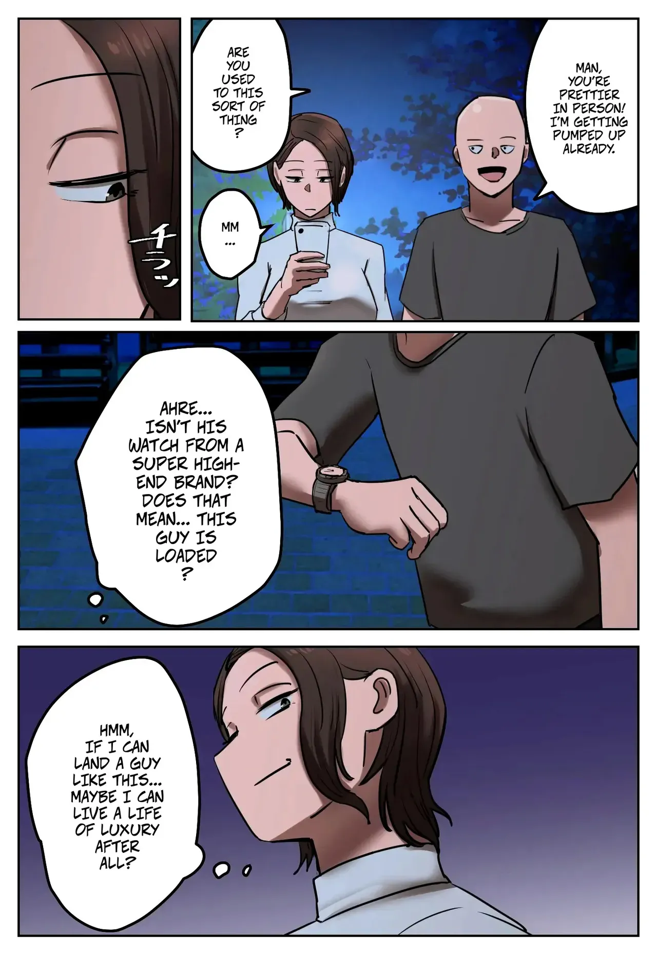[Chotto B-Sen] Fukushū Yami Baito "Watashi no Moto Tsuma o Ninshin Sasete Hoshī" | My Part-Time Job Is Getting Revenge: Get My Ex-Wife Pregnant [Full Color-ban] [English] - Page 4