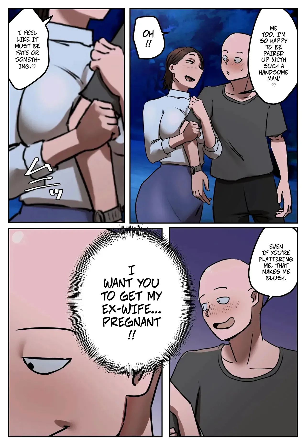 [Chotto B-Sen] Fukushū Yami Baito "Watashi no Moto Tsuma o Ninshin Sasete Hoshī" | My Part-Time Job Is Getting Revenge: Get My Ex-Wife Pregnant [Full Color-ban] [English] - Page 5