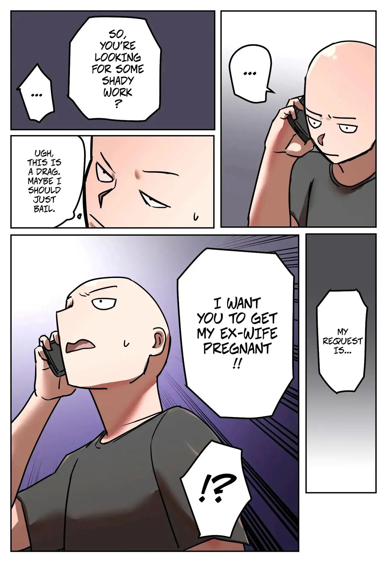 [Chotto B-Sen] Fukushū Yami Baito "Watashi no Moto Tsuma o Ninshin Sasete Hoshī" | My Part-Time Job Is Getting Revenge: Get My Ex-Wife Pregnant [Full Color-ban] [English] - Page 8