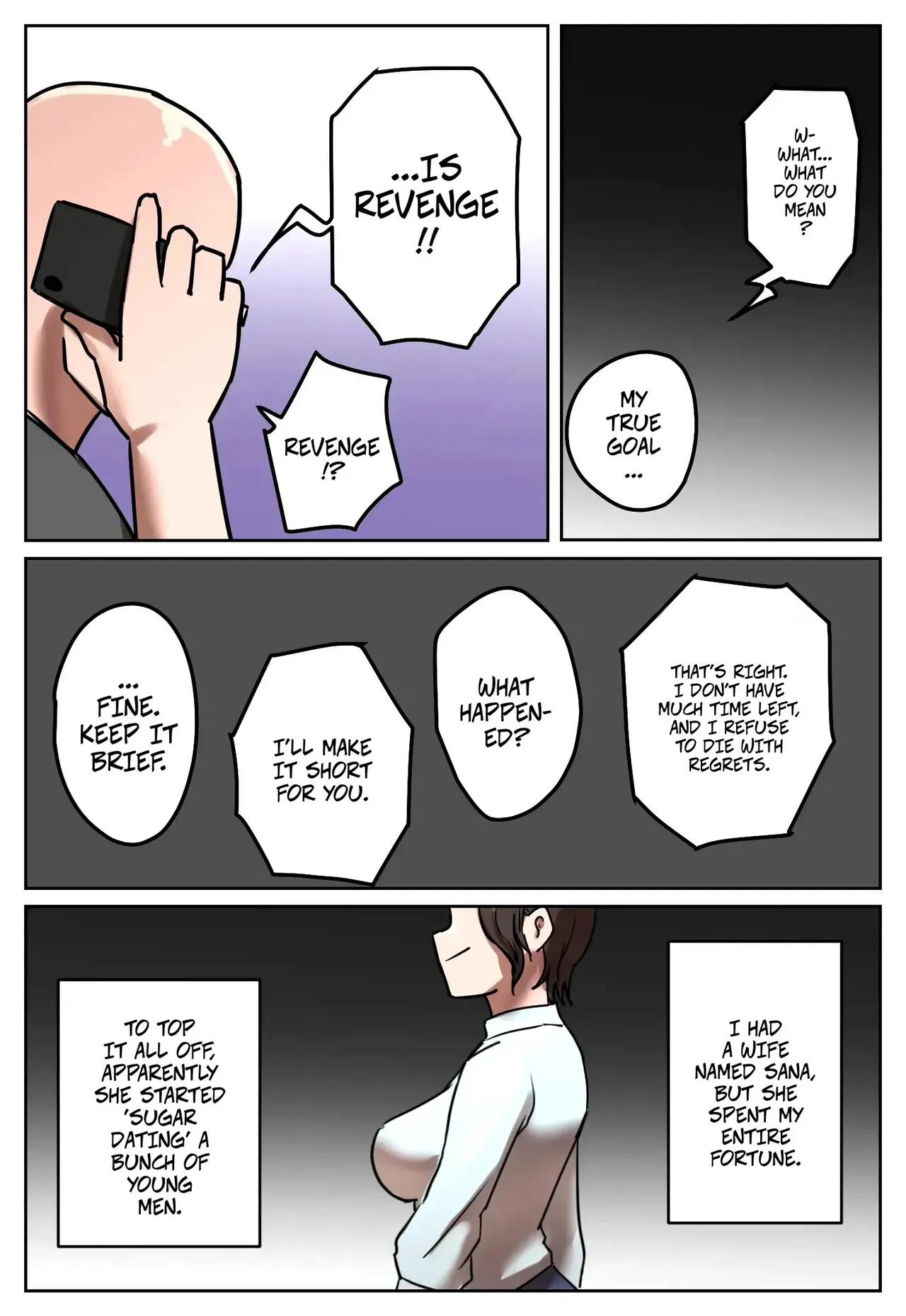[Chotto B-Sen] Fukushū Yami Baito "Watashi no Moto Tsuma o Ninshin Sasete Hoshī" | My Part-Time Job Is Getting Revenge: Get My Ex-Wife Pregnant [Full Color-ban] [English] - Page 9