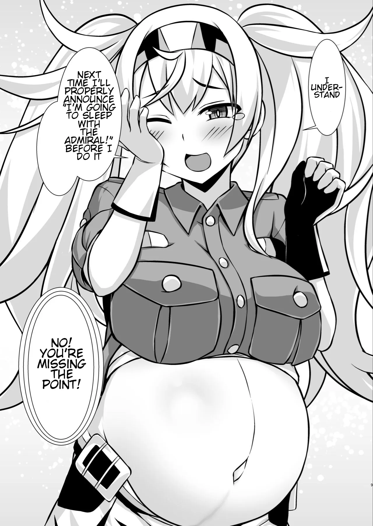 [SIROTARUTO (Shirasaki Karu, Kamiba Kotaru)] Gamby-chan no Ganbare! Botehara Gohoushi Ecchi!! (Kantai Collection -KanColle-) [English] [Digital] - Page 9