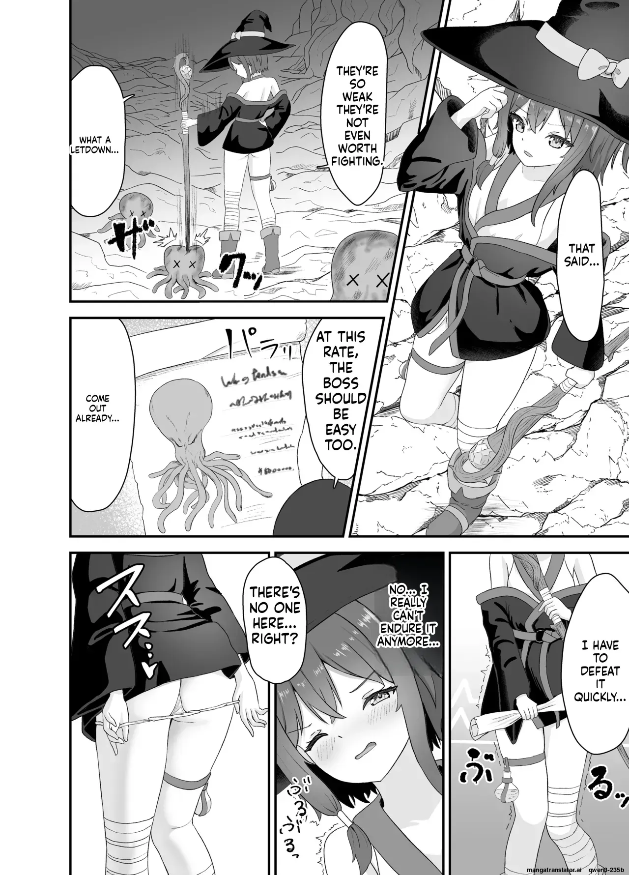 [Sakeru Buta (Asakura Takumi)] Tsuyoki na Madou Shoujo to Shokushu no Ori -Dungeon nite Shokushu ni Otsuru- [English] [SCANMTL] - Page 7