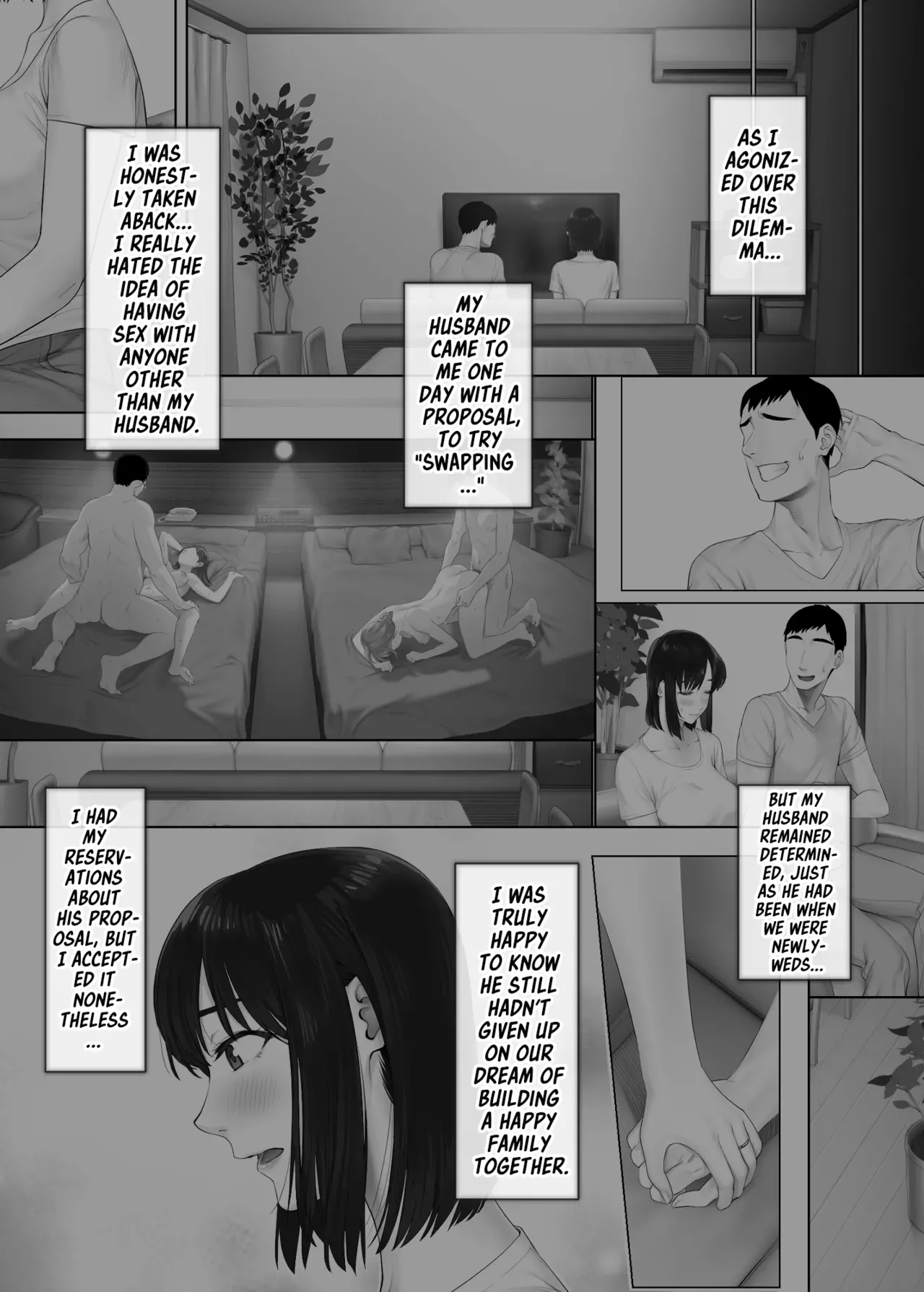 [Mitsumitsu Niku (Hikitogu)] LeveChi na Swapping 2 ~Hatsu Zecchou de Iki Kuruu Tsuma Hen~ | Unbalanced Swapping 2 [English] [Team Rabu2] [Digital] - Page 7