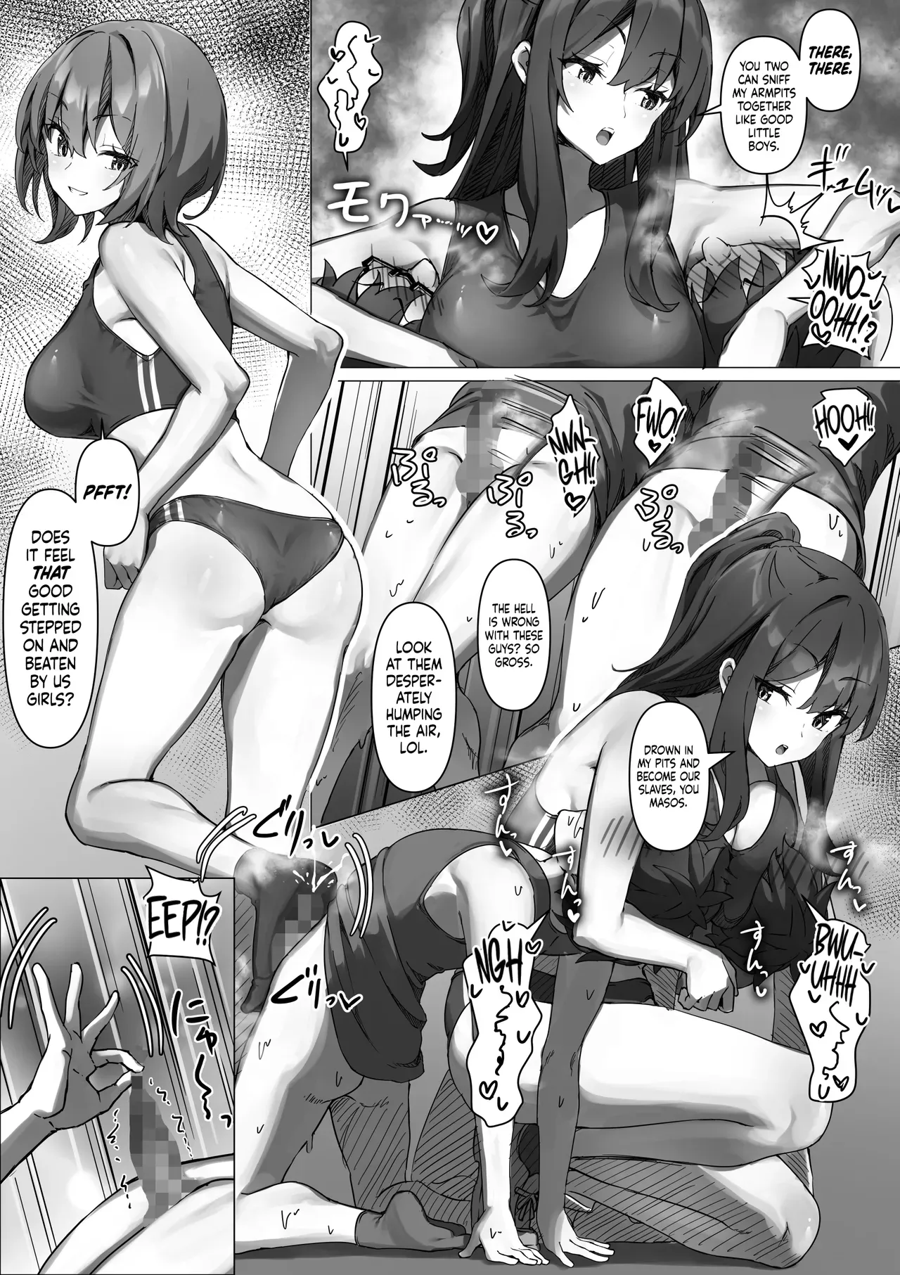 [Kurage no Suisou (Hagakure Kurage)] The Story of Masochists Who Got Hard From the Armpits of the Girls’ Track-and-Field Team and Got Punished | Rikujo Joshi no Waki ni Tsui Kofun Shite Shimatta Maso ni Batsu ga Kudaru Hanashi [English] - Page 10