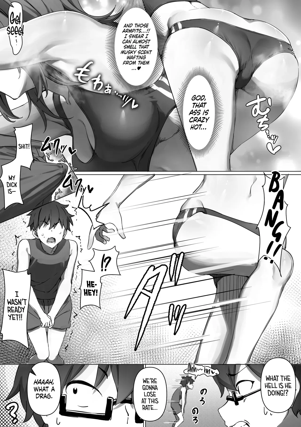 [Kurage no Suisou (Hagakure Kurage)] The Story of Masochists Who Got Hard From the Armpits of the Girls’ Track-and-Field Team and Got Punished | Rikujo Joshi no Waki ni Tsui Kofun Shite Shimatta Maso ni Batsu ga Kudaru Hanashi [English] - Page 3