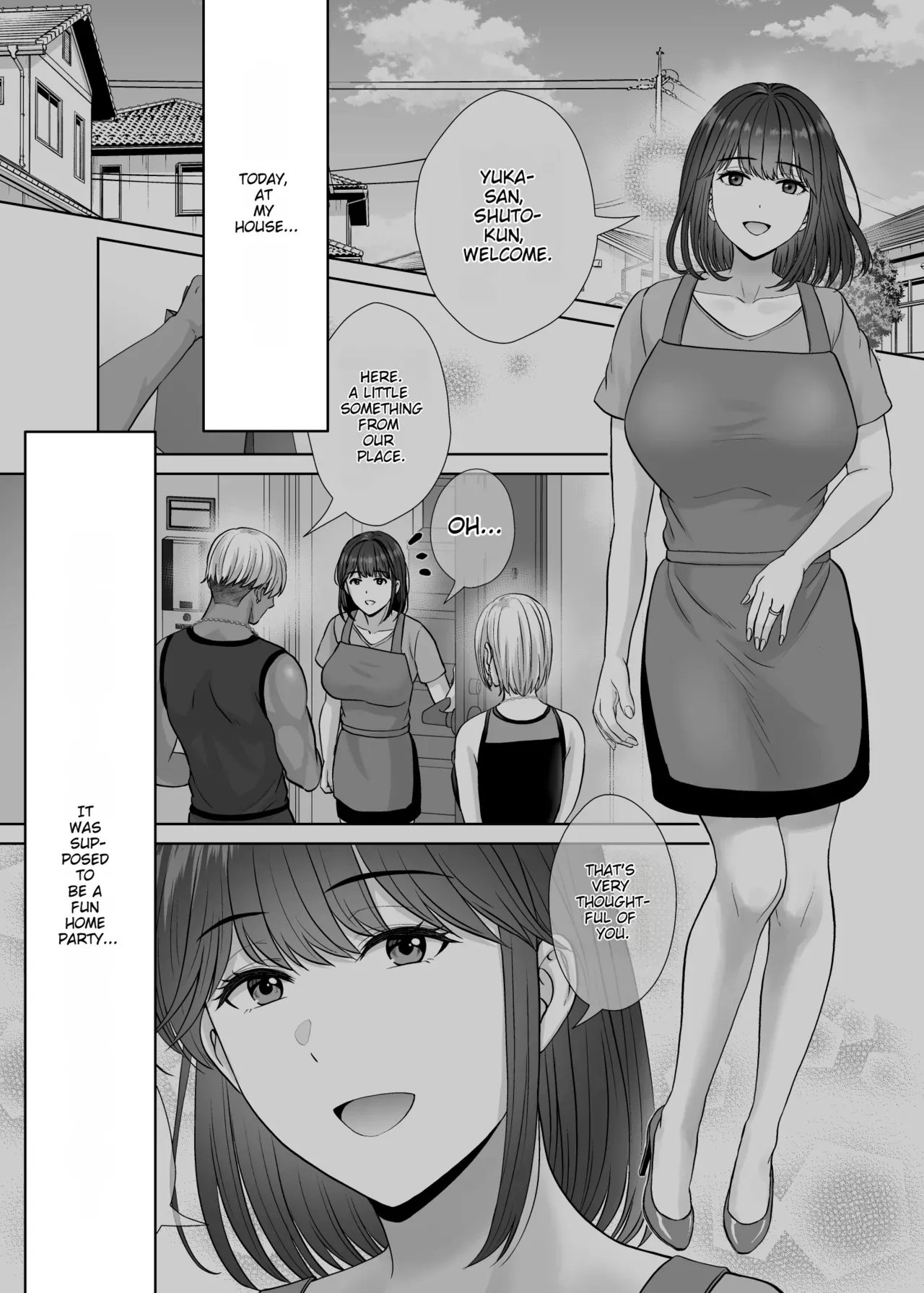 [Melon no Hoshiboshi (Hoshiduki Melon)] Haha Swapping 4 ~Saikon Suru Kaa-chan ni "2-kai dake" tte Onegai Shite Daita Hanashi~ [English] [MTL] - Page 4