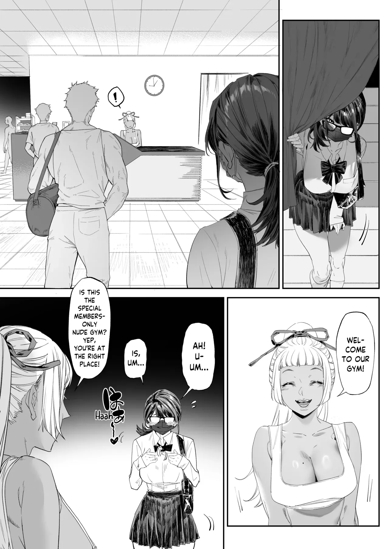 [Mitsukyoku Koubou (AWMC / Keinv)] Kaiinsei Zenra Gym - Chakui Kinshi | Members-Only Nude Gym: No Clothing Allowed [English] [skibidibenki] - Page 9