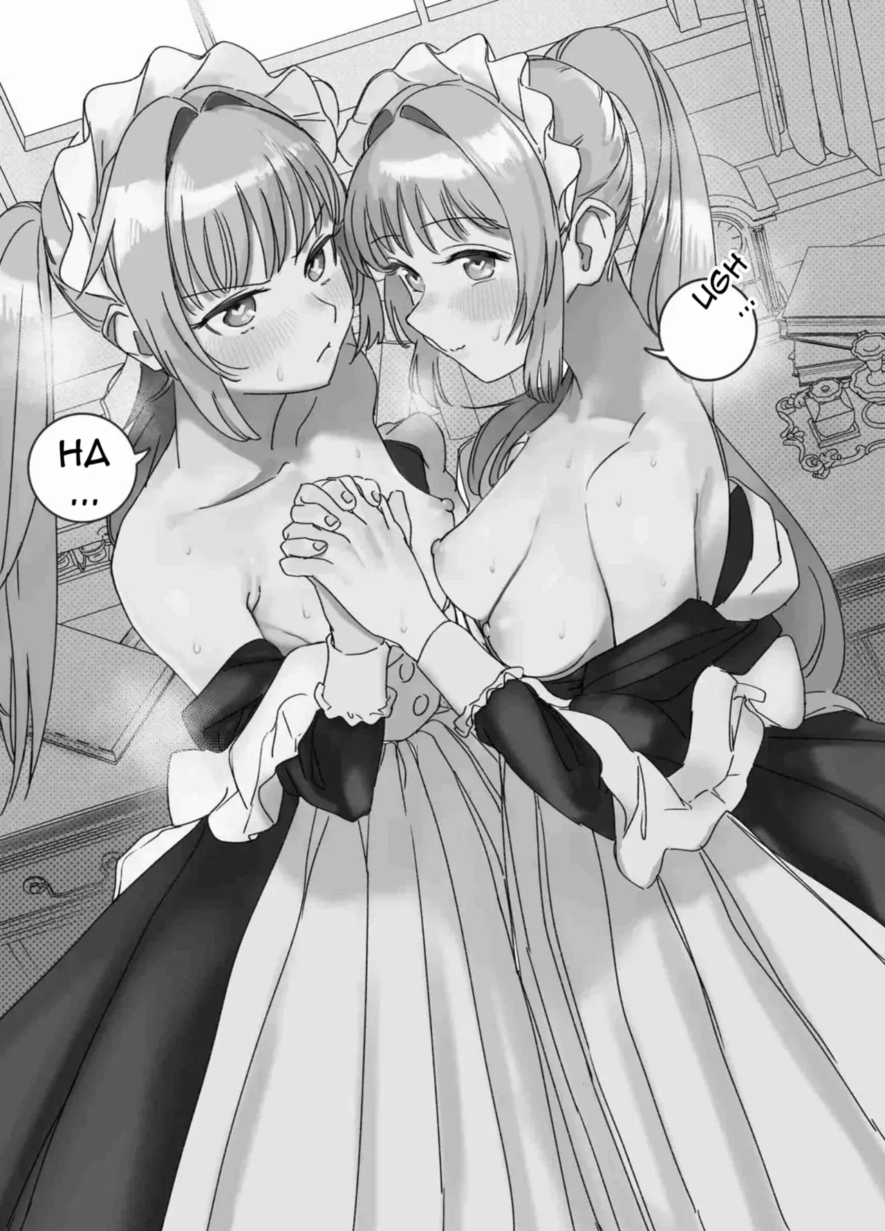 [F no Kottoubako (Onizuka Frill)] Futago Maid no Clara to Cola: Sei no Mezame! [English] - Page 2