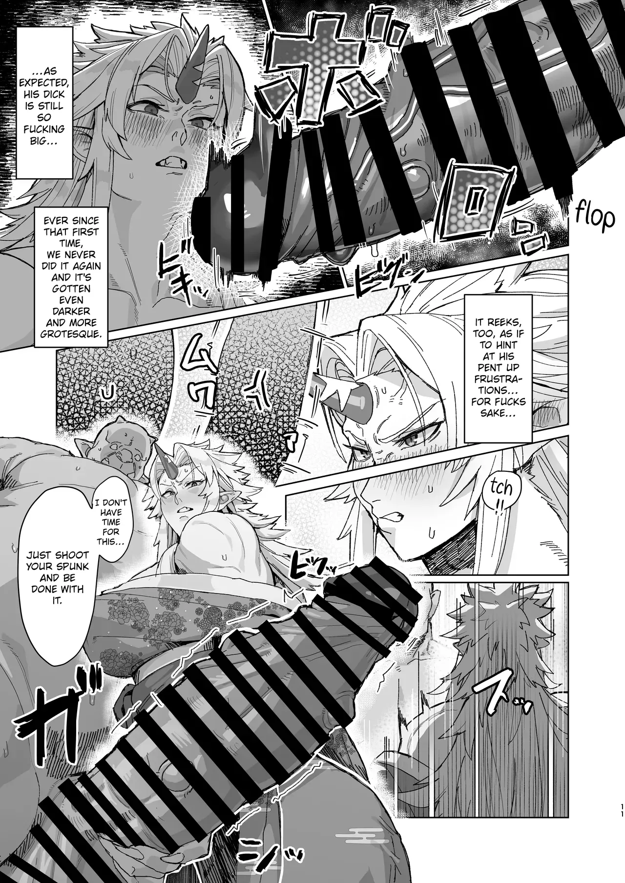 [Kugara] Yuugi Nee-san to Orc ga Kunzu Hoguretsu 2 | Yuugi Locked In A Grapple With An Orc 2 (Touhou Project) [English] [Digital] - Page 10