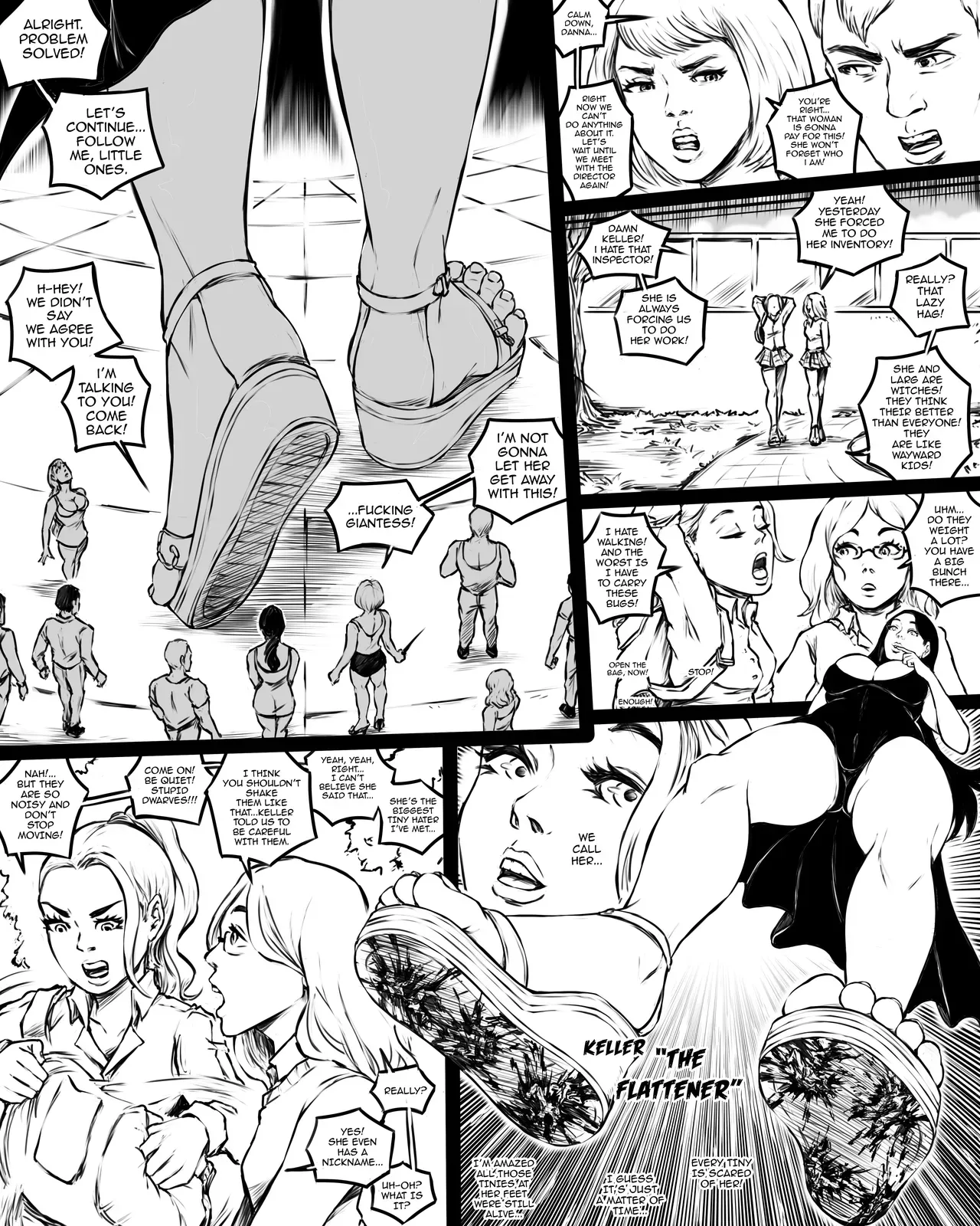 [SWGTSDRAWINGS] Giantess Boarding School 3 - The Inspectors - Page 9