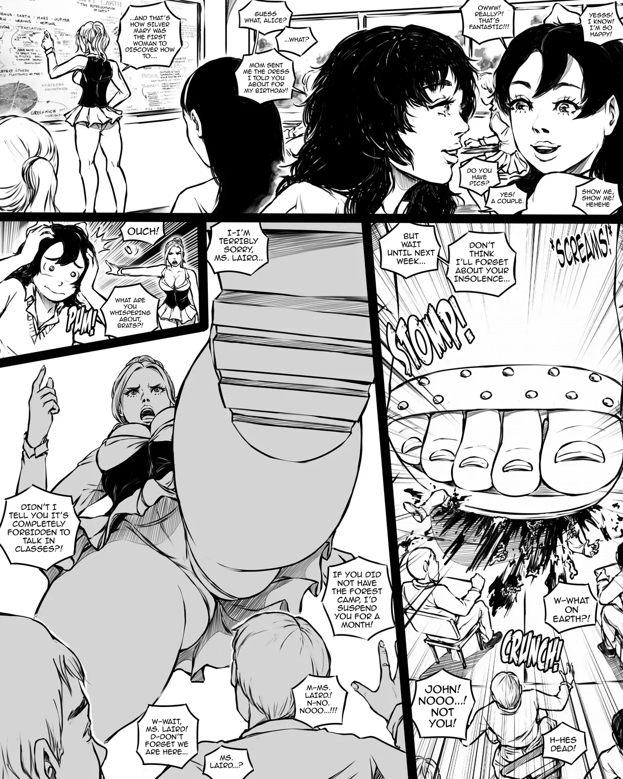 [SWGTSDRAWINGS] Giantess Boarding School 5 - The Forest Camp - Page 4