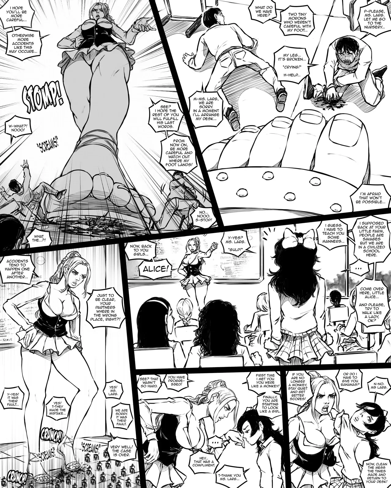 [SWGTSDRAWINGS] Giantess Boarding School 5 - The Forest Camp - Page 6
