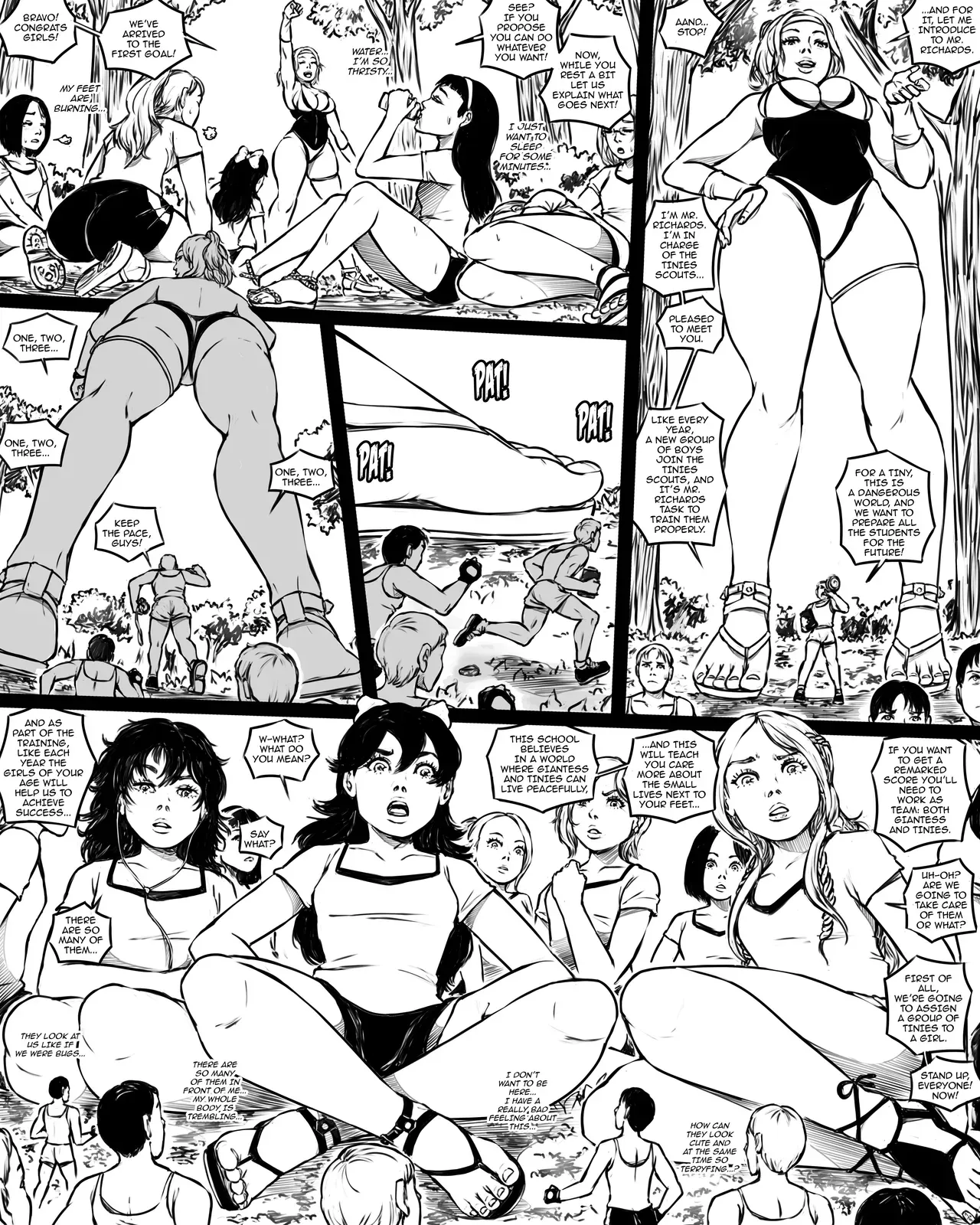 [SWGTSDRAWINGS] Giantess Boarding School 5 - The Forest Camp - Page 9
