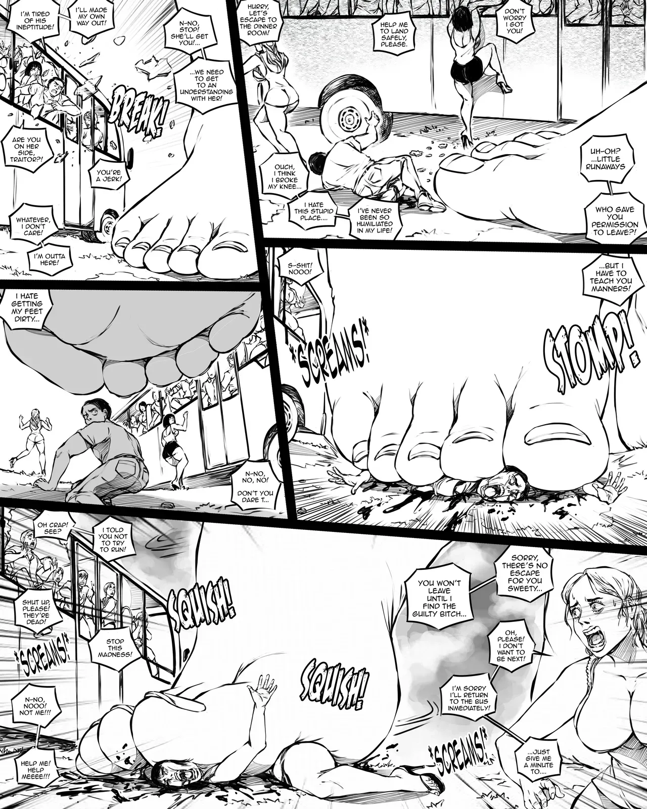 [SWGTSDRAWINGS] Giantess Boarding School 6 - Fear in the Forest - Page 6