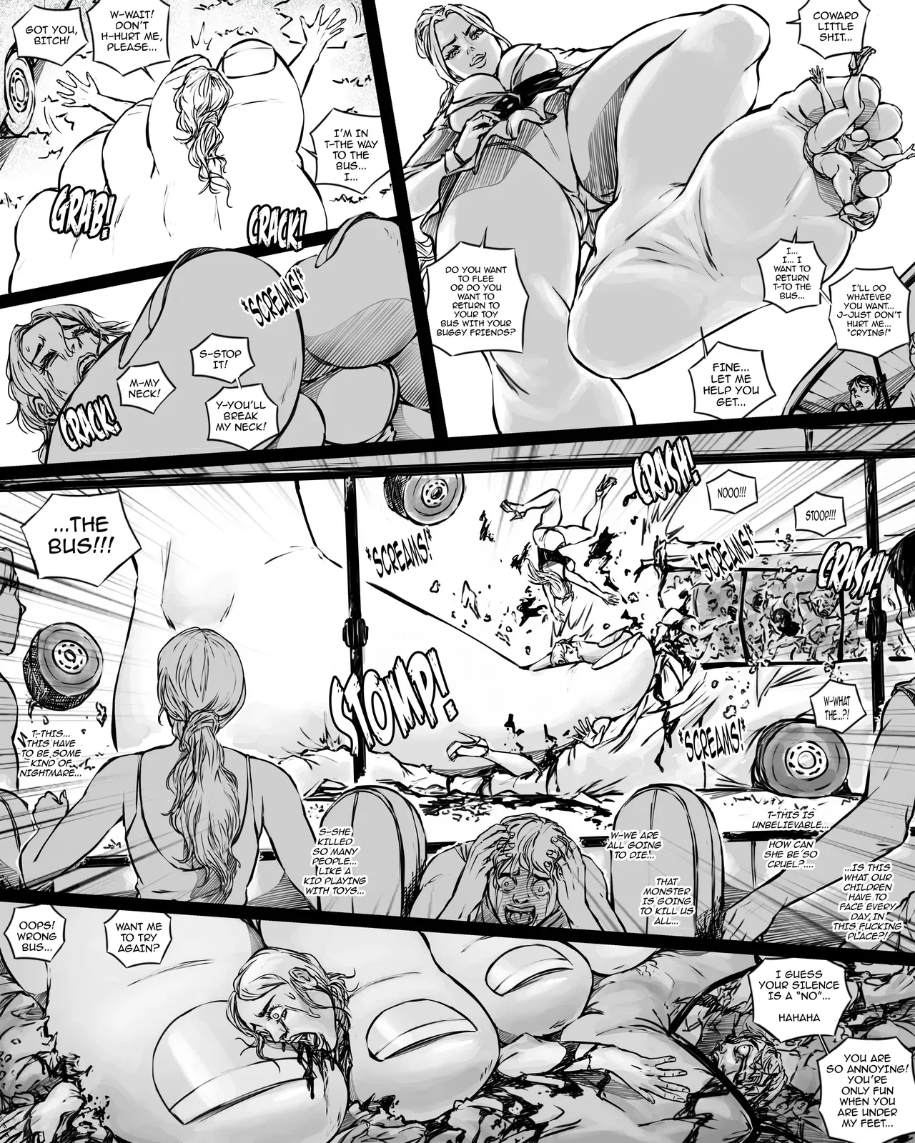 [SWGTSDRAWINGS] Giantess Boarding School 6 - Fear in the Forest - Page 7