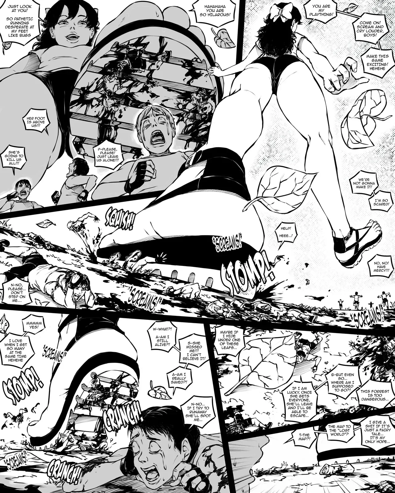 [SWGTSDRAWINGS] Giantess Boarding School 7 - The Tiny Village - Page 4