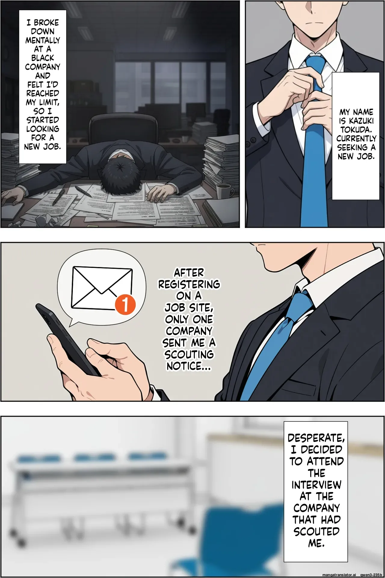 Tenshoku shitara bakunyuu gyaru shachou no seiyoku shori-gakari ni ninmei sareta kudan (Spanish) MTL - Page 1