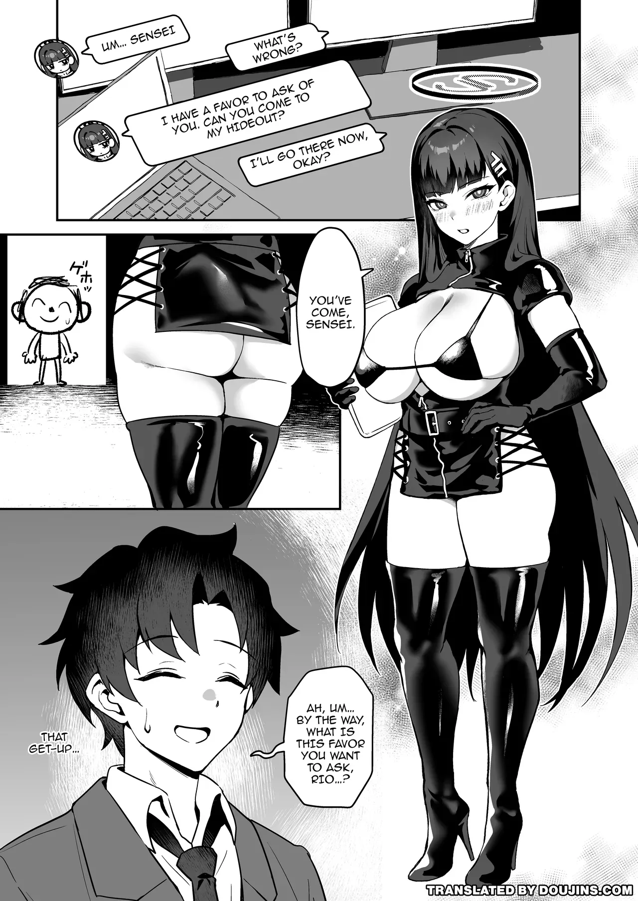 [Jirufans (Jirusu)] Sensei Onegai Watashi o Basshite Kudasai. - Sweet Discipline (Blue Archive) [English] [Doujins.com] [Digital] - Page 4