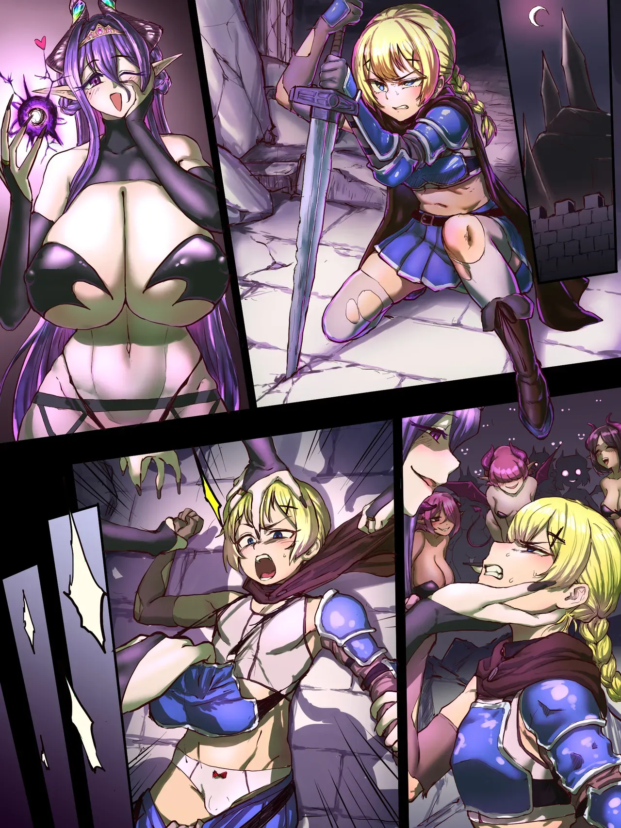 A Boy Adventurer Who Is Defeated By The Succubus Queen And Subjected To Forced Gay Training - Page 1