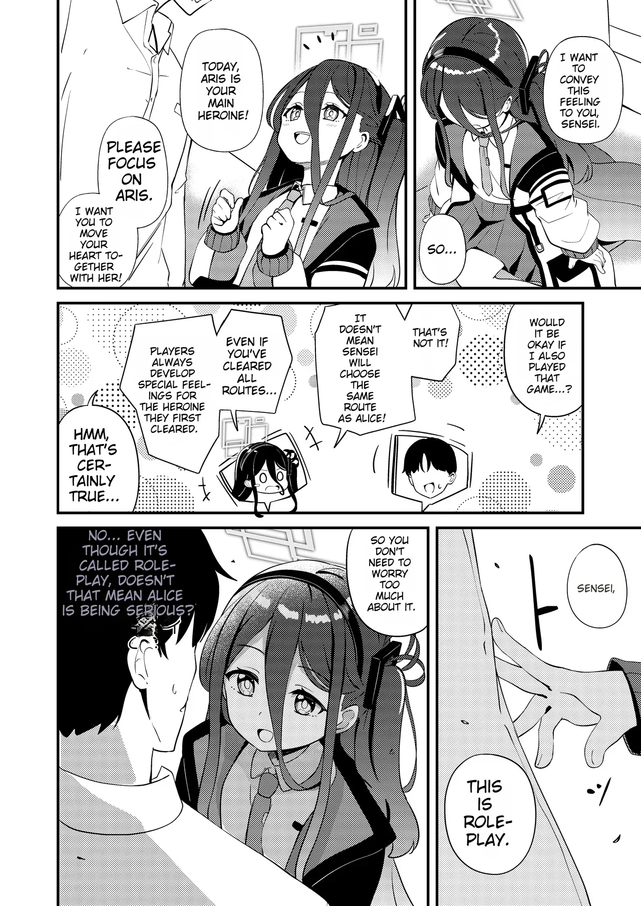 [Inharmonicity (Hotokenoza)] This is a roleplay, after all (Blue Archive) [Digital] - Page 8