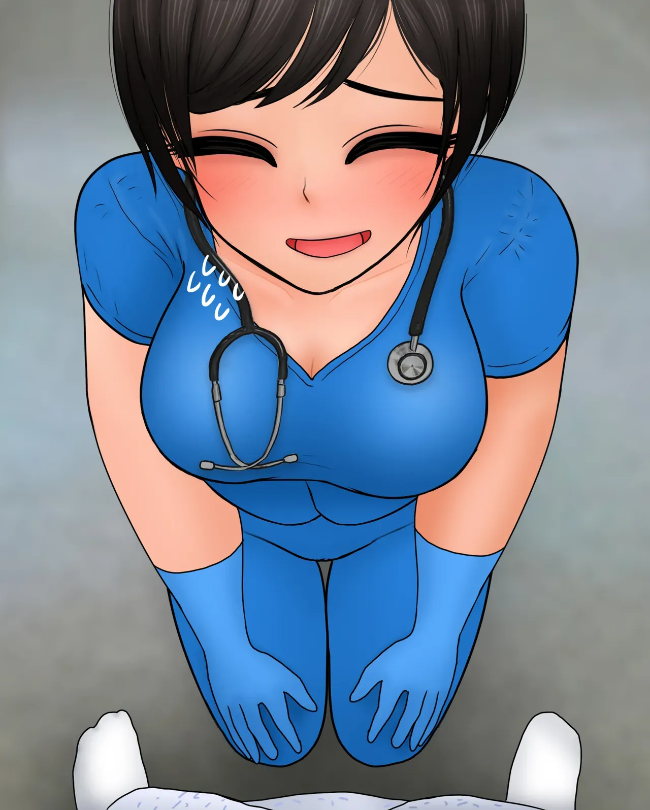 [Philia-DeviantArt] 간호사가 자지 크기 측정하는 만화 Nurse measures penis size [English] - Page 1