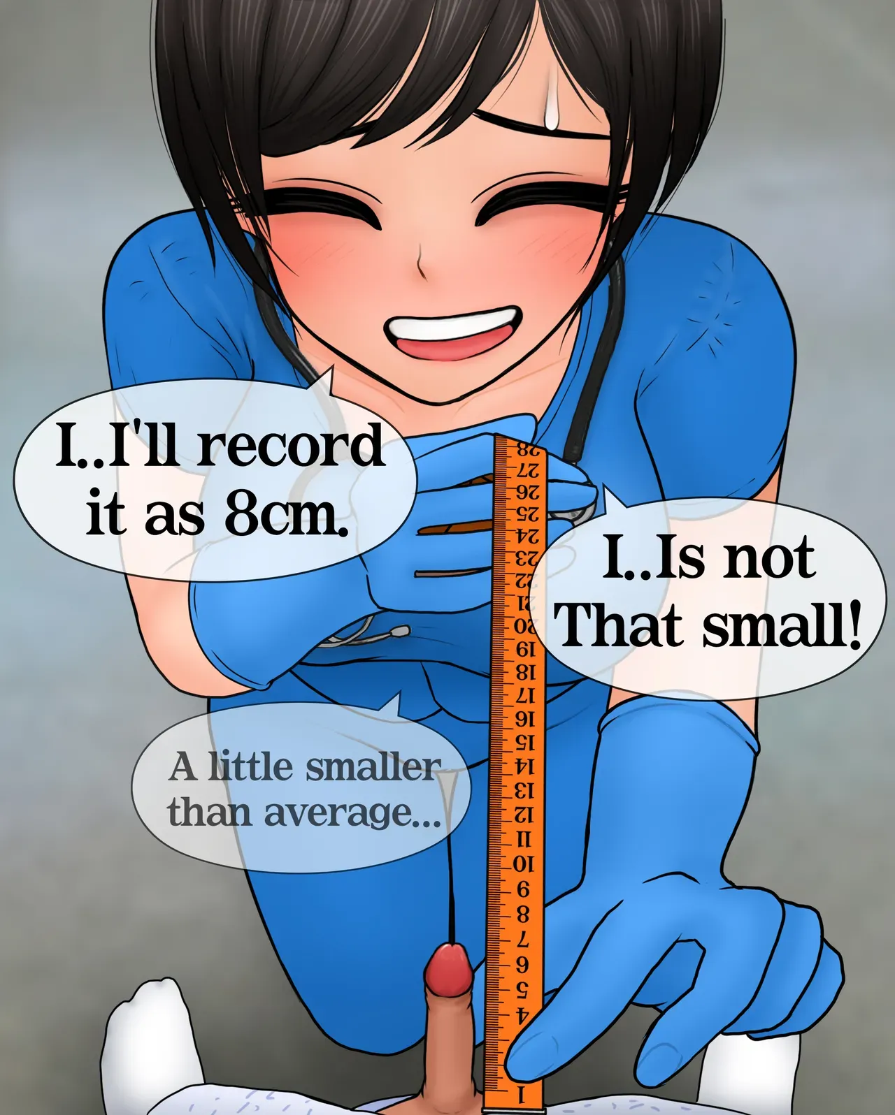 [Philia-DeviantArt] 간호사가 자지 크기 측정하는 만화 Nurse measures penis size [English] - Page 10