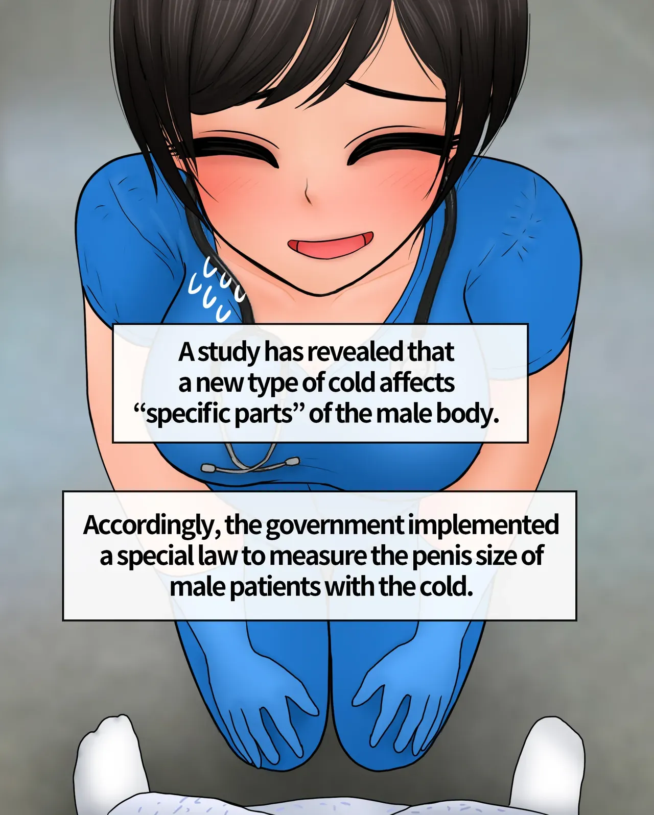 [Philia-DeviantArt] 간호사가 자지 크기 측정하는 만화 Nurse measures penis size [English] - Page 2