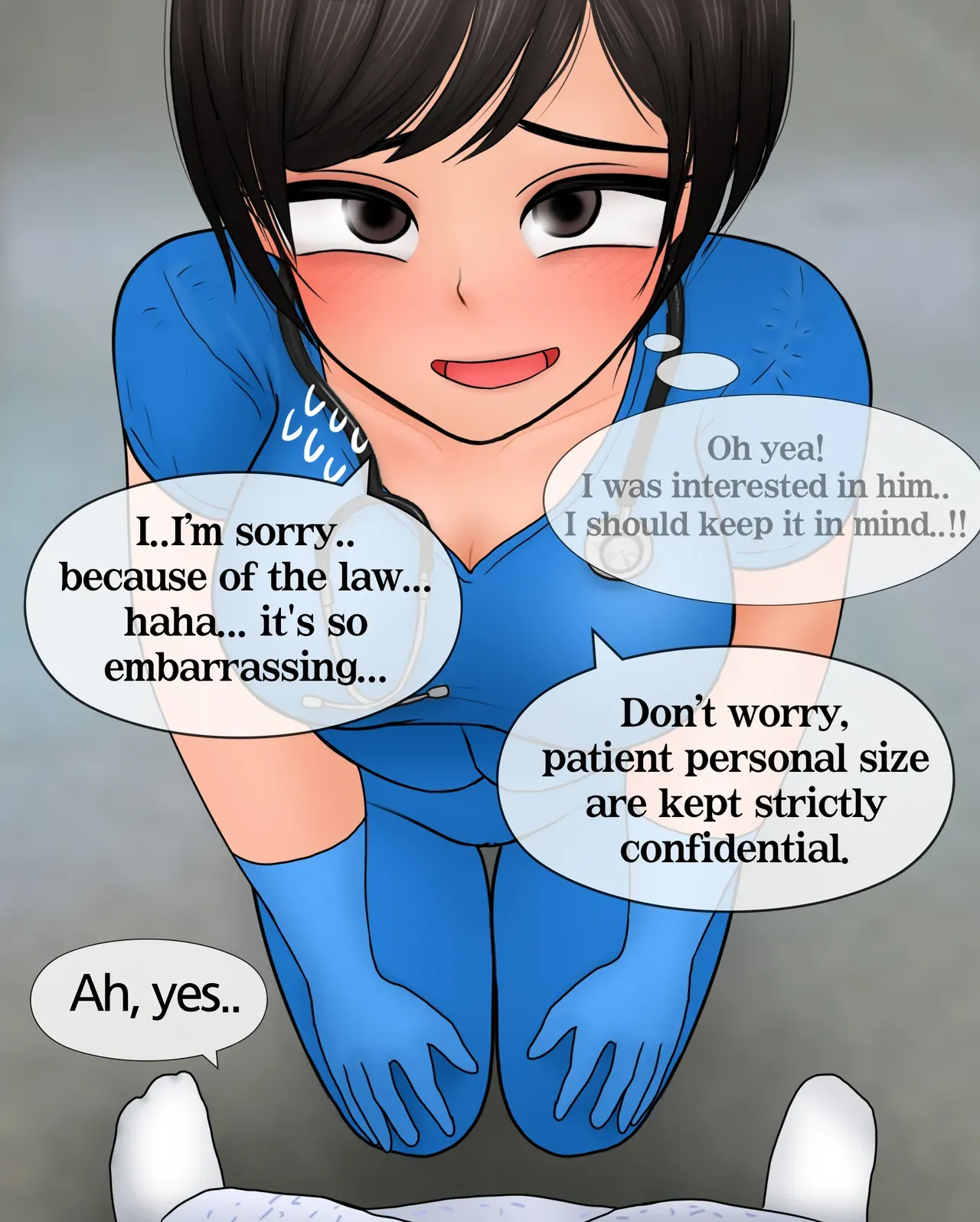[Philia-DeviantArt] 간호사가 자지 크기 측정하는 만화 Nurse measures penis size [English] - Page 3
