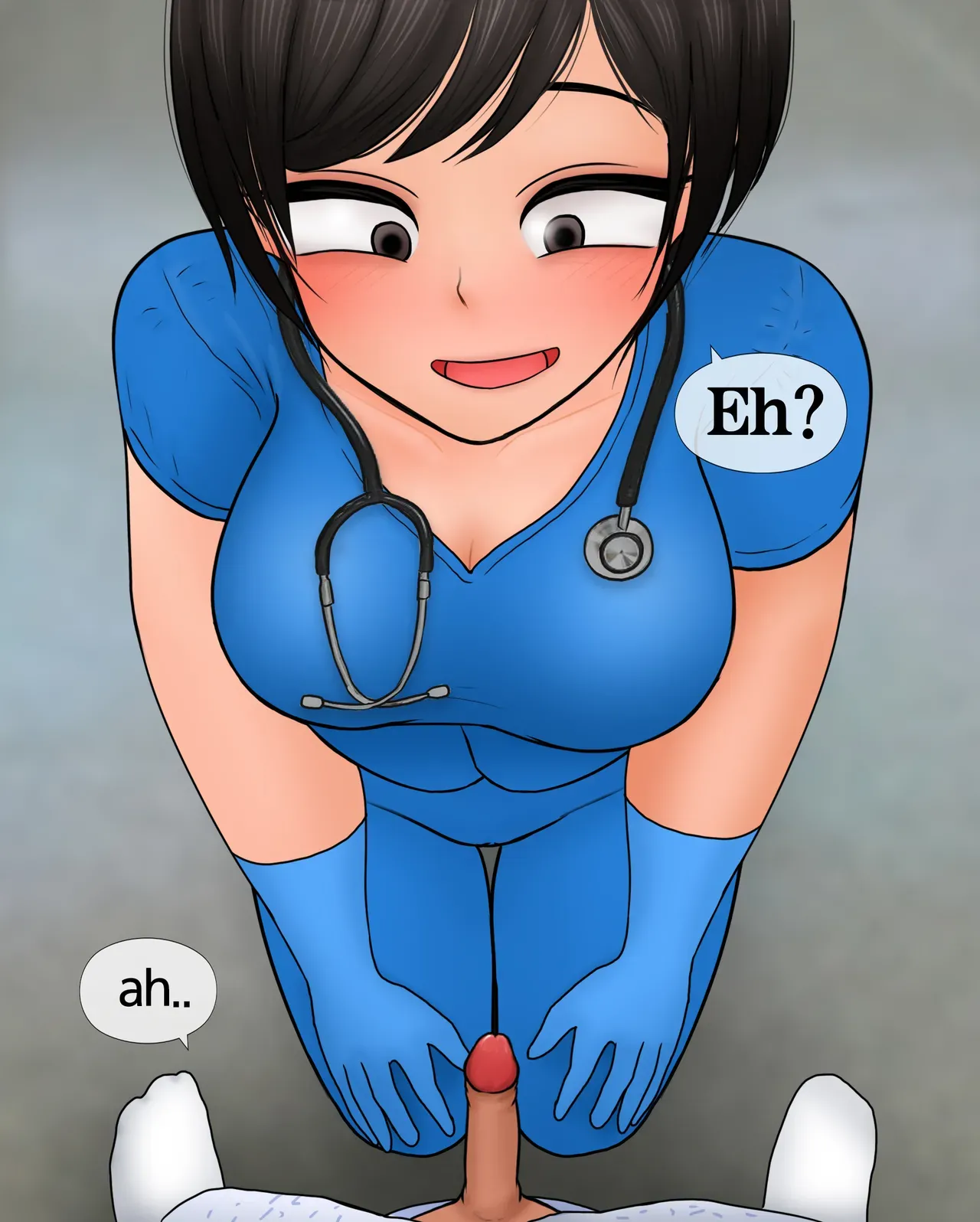 [Philia-DeviantArt] 간호사가 자지 크기 측정하는 만화 Nurse measures penis size [English] - Page 5