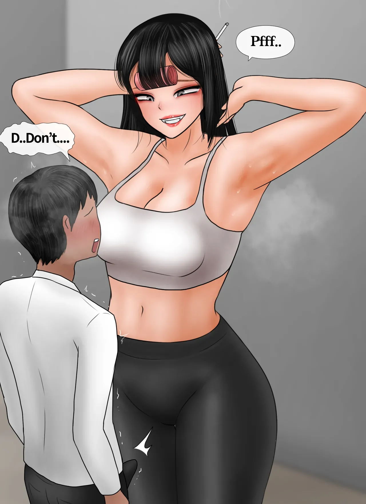 [Philia-DeviantArt] 여자애 겨드랑이에 패배하는 만화 Losing to a Girls Armpit [English] - Page 8