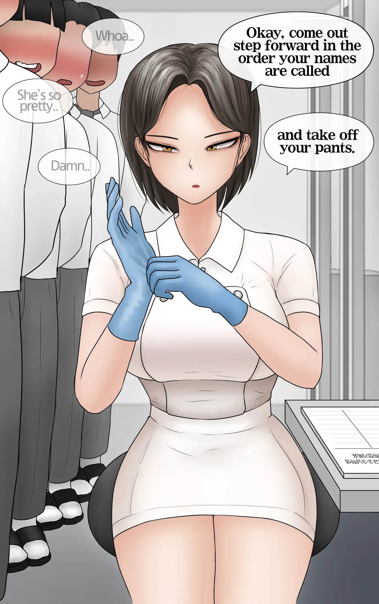 [Philia-DeviantArt] 쿨계 간호사 여친이 내 작은 꼬추를 너무 좋아함 Cool nurse GF obsessed my tiny dick [English] - Page 1
