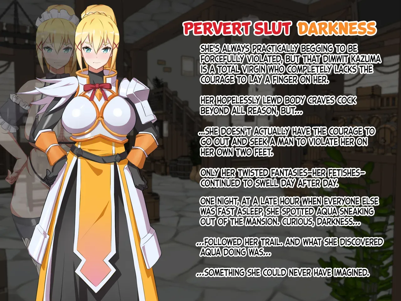 [MilkEmpire] The Goddess' Part-Time Job! - Futanari Useless Goddess & Ultra-Perverted Crusader (Kono Subarashii Sekai ni Shukufuku o!) [English] [Castle TL] [Digital] - Page 3