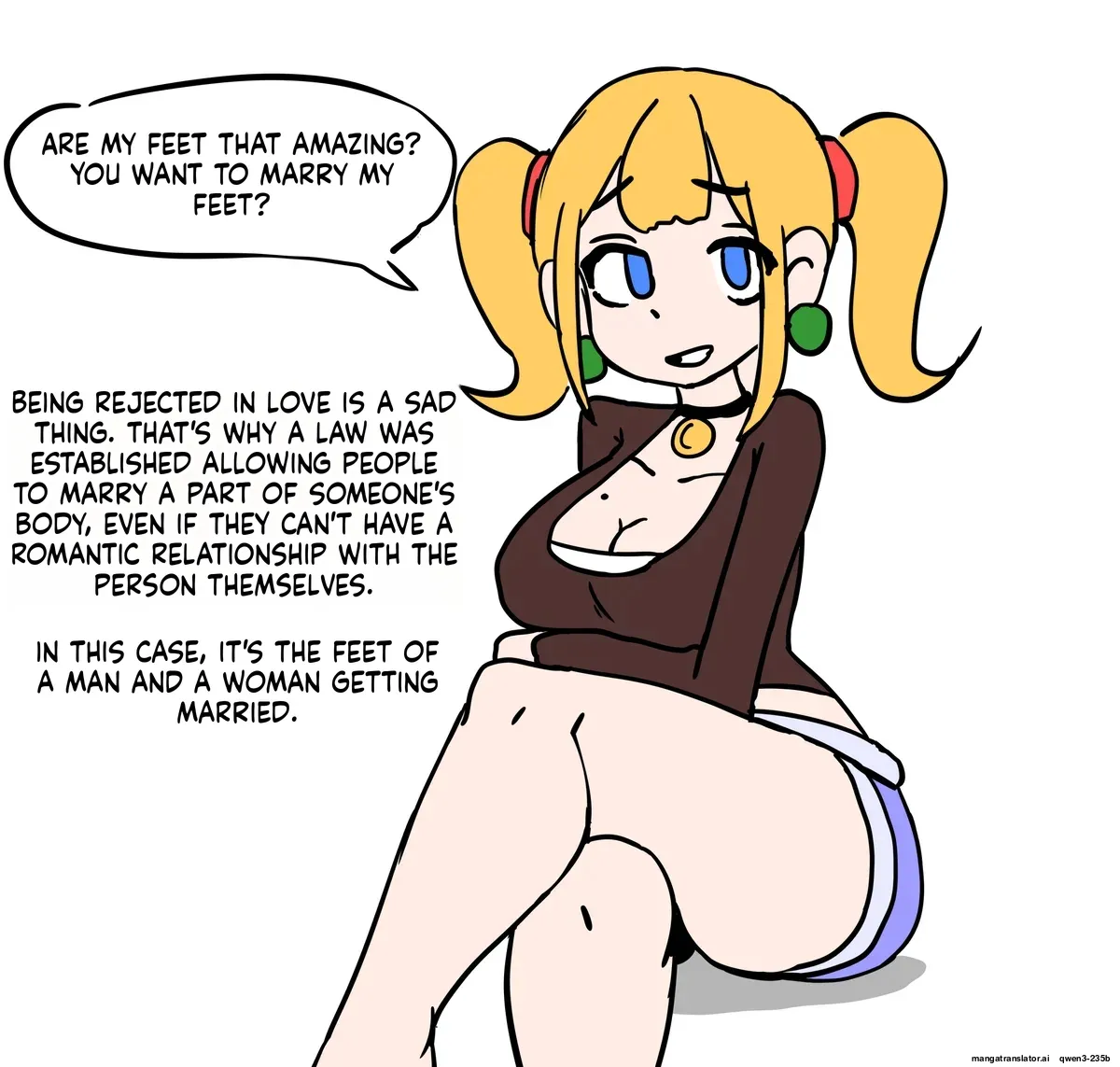 [Au79] Marrying the feet of the girl I like (Pixiv) [English] [MTL] - Page 1