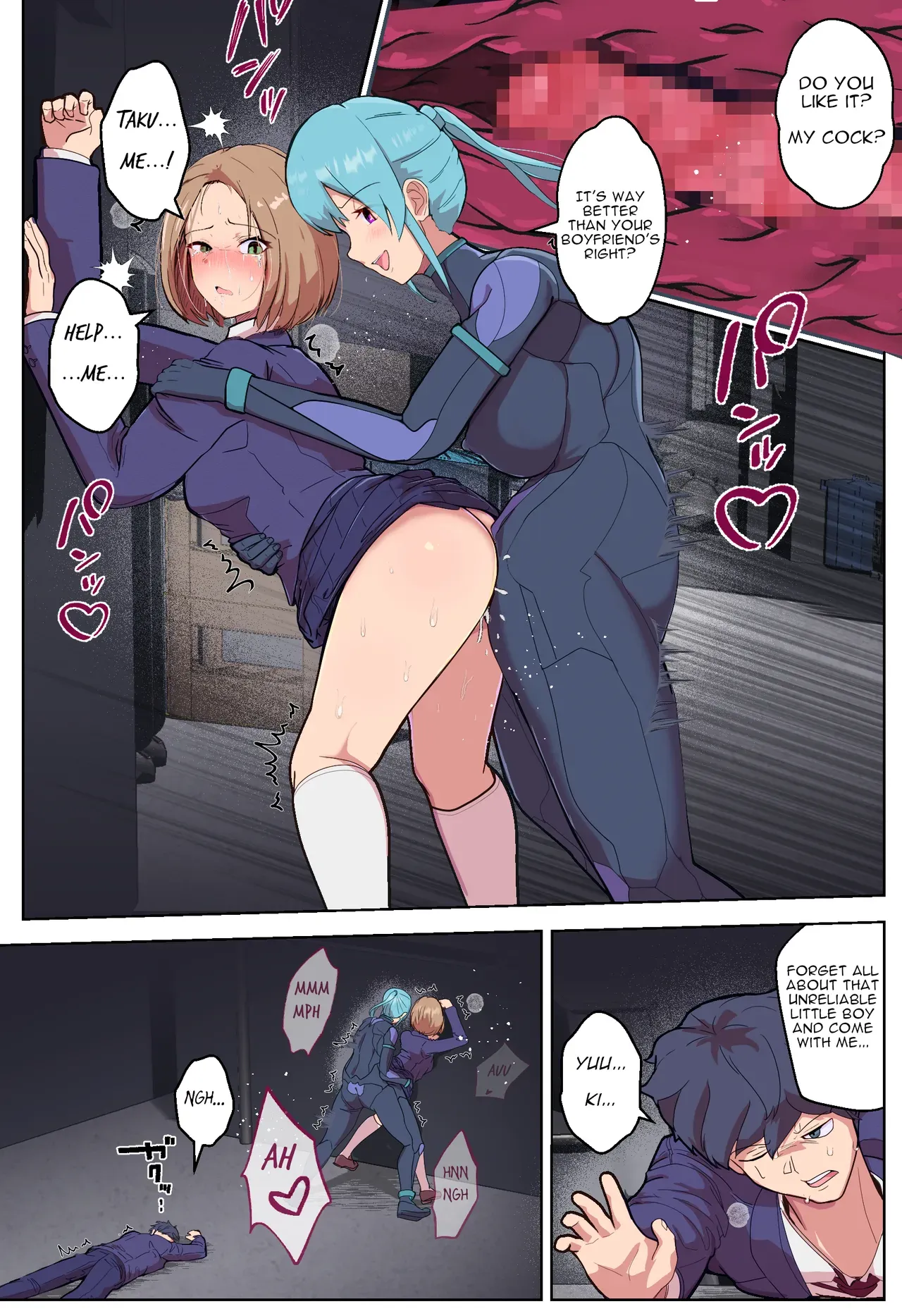 [Arujima] Akuochi Heroine no Futanari Chinpo ni Kanojo ga NTRte Sentouin Nisareru Hanashi | The Story of a Girlfriend Being NTR'd by a Fallen Heroine's Futanari Cock and Turned into a Combatant [ENG] - Page 6