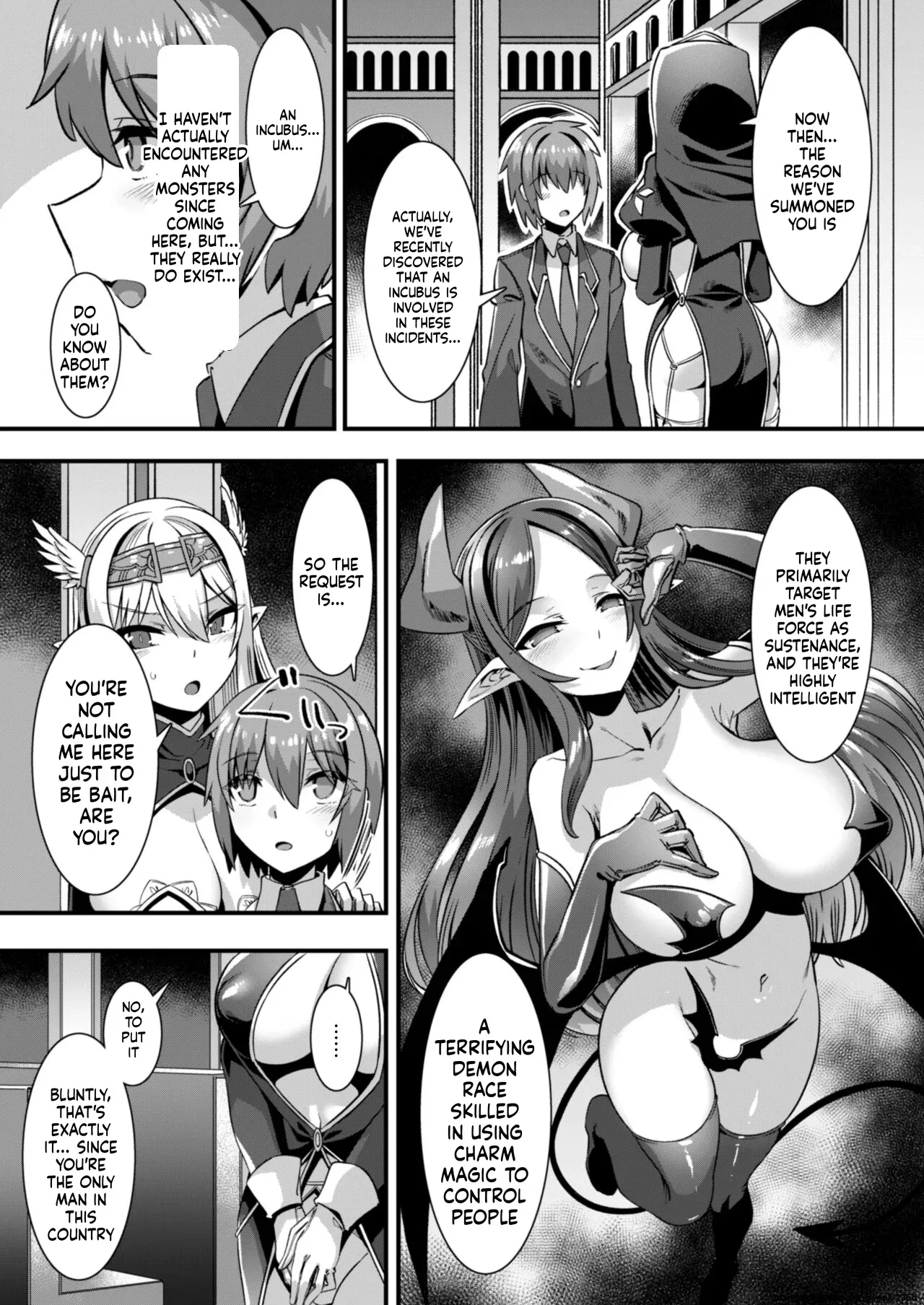 [Refrevo Comic (Harigane Shinshi)] Inran Succubus to Kegarenaki Sister o Party de Rouraku shite Kozukuri Harem Ecchi ~Otoko ga Umarenai Isekai e Shoukan sareta Ore ga Heroine o Ategawarete Kozukuri Ecchi 4~ [Digital] (SCANMTL) - Page 7