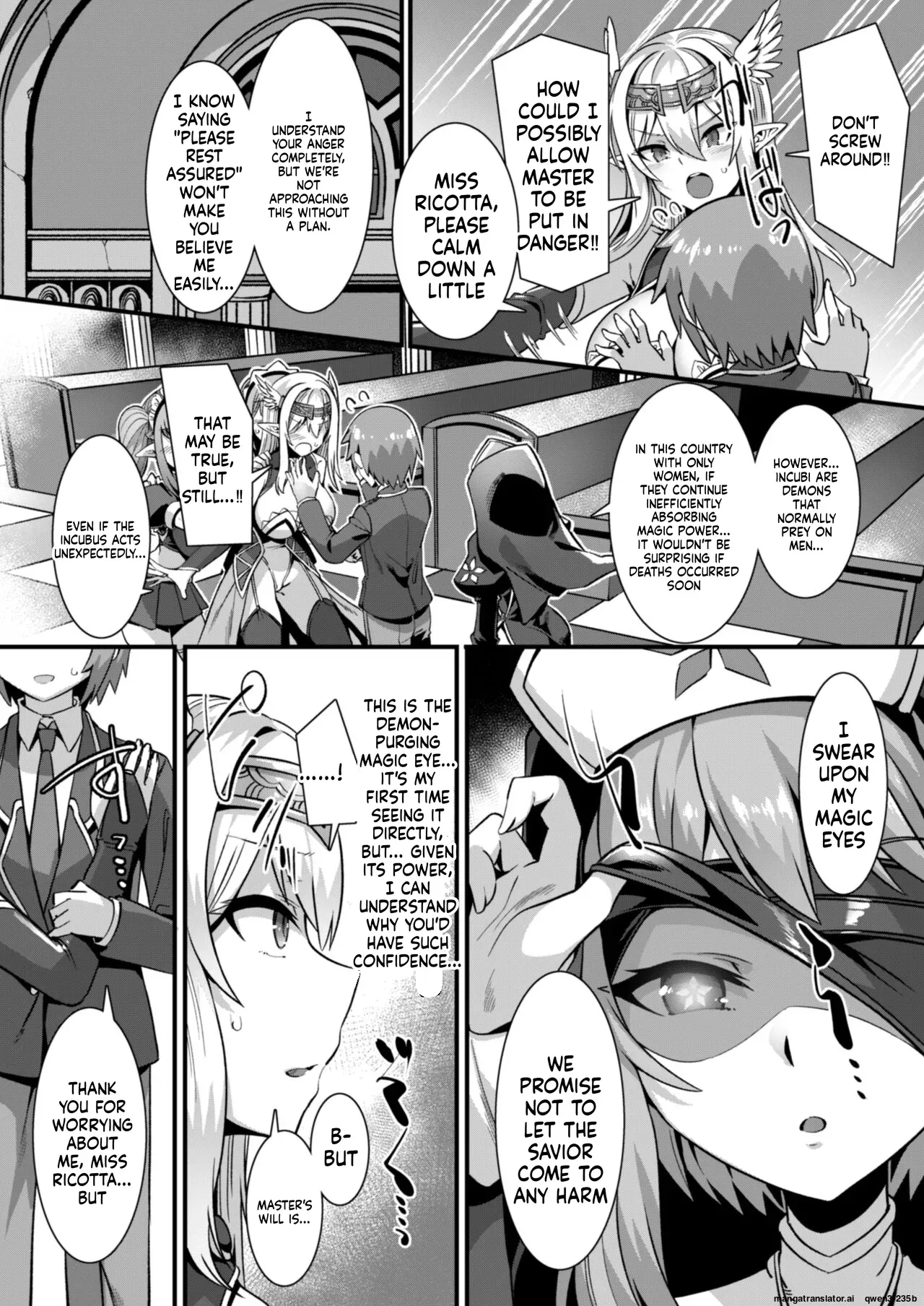 [Refrevo Comic (Harigane Shinshi)] Inran Succubus to Kegarenaki Sister o Party de Rouraku shite Kozukuri Harem Ecchi ~Otoko ga Umarenai Isekai e Shoukan sareta Ore ga Heroine o Ategawarete Kozukuri Ecchi 4~ [Digital] (SCANMTL) - Page 8