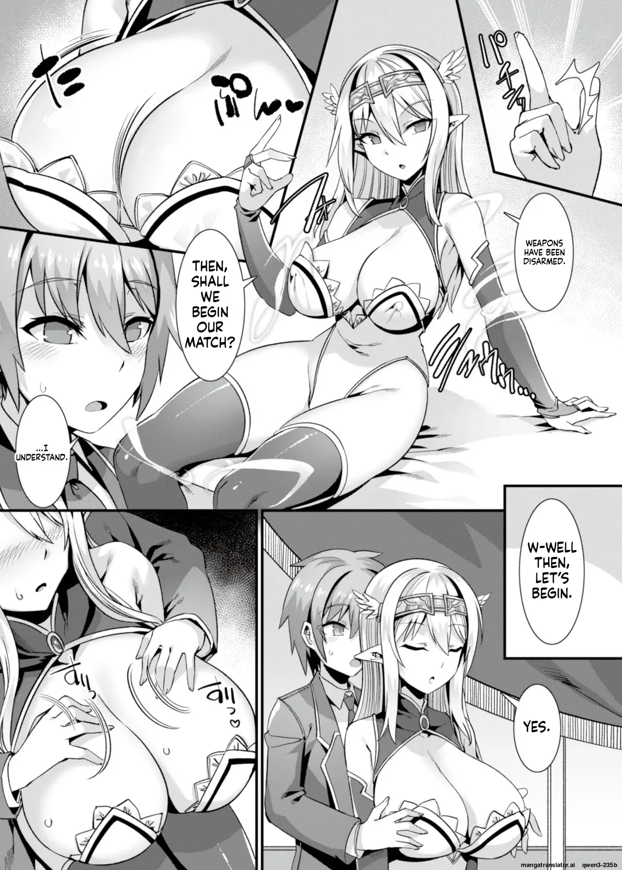 [RefRevo Comic (Harigane Shinshi)] Kukkoro Himekishi no Kairaku Ahe-ochi Amaama Choukyou ~ Otoko ga Umarenai Isekai e Shoukan Sareta Ore ga Heroine o Ategawarete Kozukuri Ecchi 2 ~ (SCANMTL) - Page 10