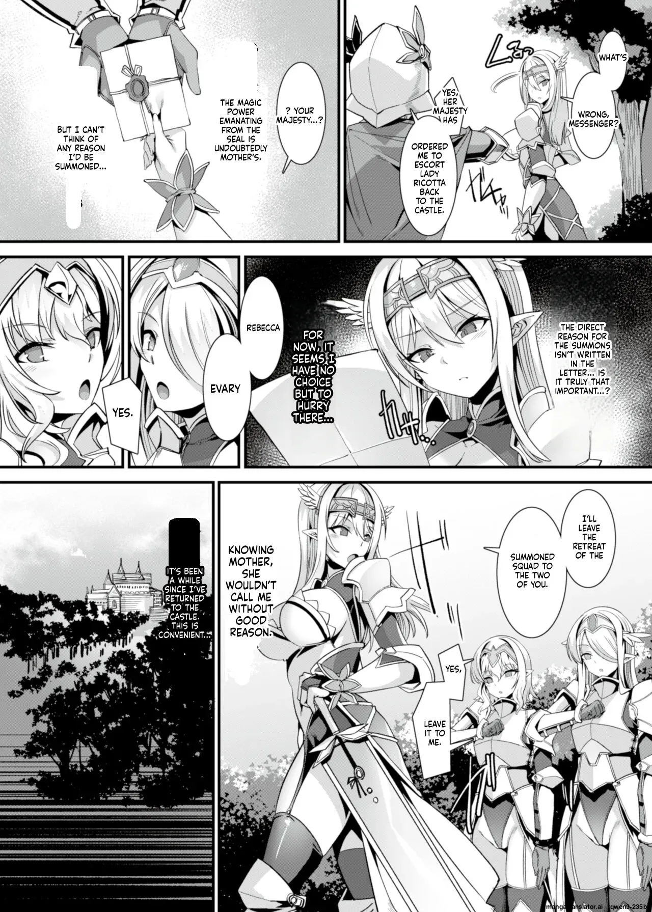 [RefRevo Comic (Harigane Shinshi)] Kukkoro Himekishi no Kairaku Ahe-ochi Amaama Choukyou ~ Otoko ga Umarenai Isekai e Shoukan Sareta Ore ga Heroine o Ategawarete Kozukuri Ecchi 2 ~ (SCANMTL) - Page 5