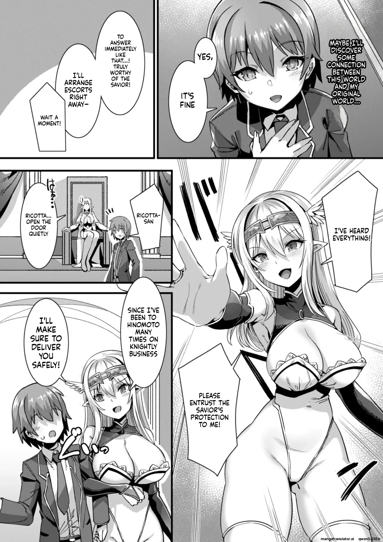 [Refrevo Comic (Harigane Shinshi)] Ore no Seieki o Motomeru Kemomimi Mikohime o Party de Rouraku shite Kozukuri Harem Ecchi ~Otoko ga Umarenai Isekai e Shoukan sareta Ore ga Heroine o Ategawarete Kozukuri Ecchi 3~ (SCANMTL) - Page 3