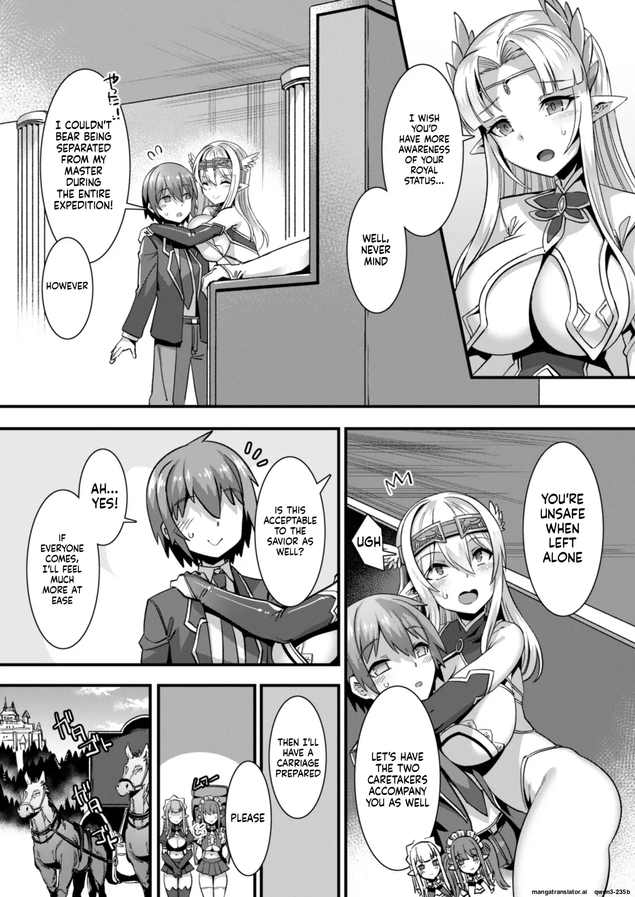 [Refrevo Comic (Harigane Shinshi)] Ore no Seieki o Motomeru Kemomimi Mikohime o Party de Rouraku shite Kozukuri Harem Ecchi ~Otoko ga Umarenai Isekai e Shoukan sareta Ore ga Heroine o Ategawarete Kozukuri Ecchi 3~ (SCANMTL) - Page 4