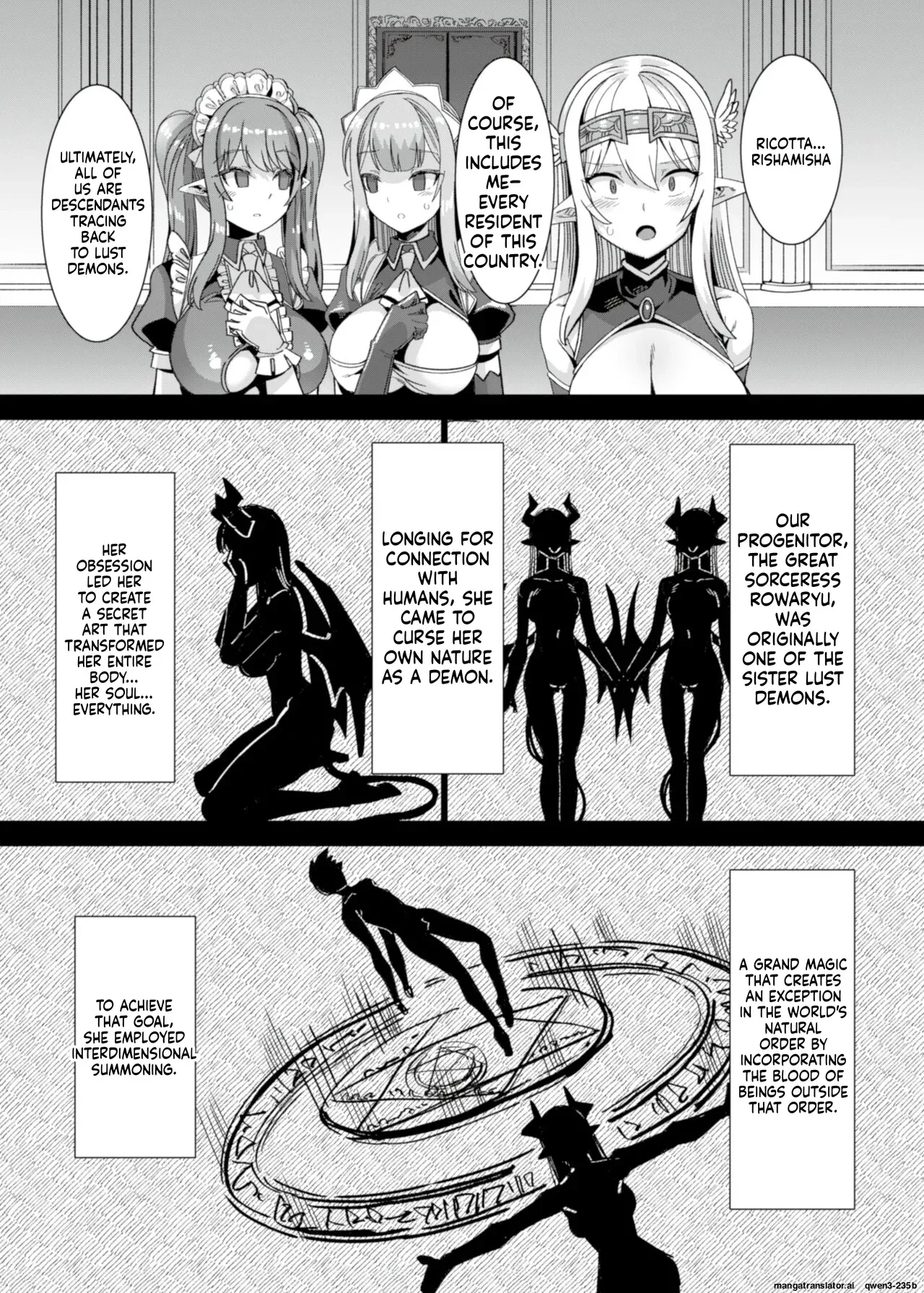 [Refrevo Comic (Harigane Shinshi)] Oujo to Himekishi o Party de Rouraku shite Yotsugi o Tsukutte Boukoku o Sukuu Tame ni Harem Ecchi ~Otoko ga Umarenai Isekai e Shoukan sareta Ore ga Heroine o Ategawarete Kozukuri Ecchi 5~ [Digital] (SCANMTL) - Page 5