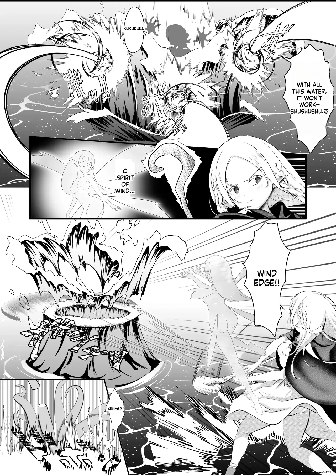 [Hotori no Koya] Elf Haiboku Octopacus Shokushu Kangoku (SCANMTL) - Page 7