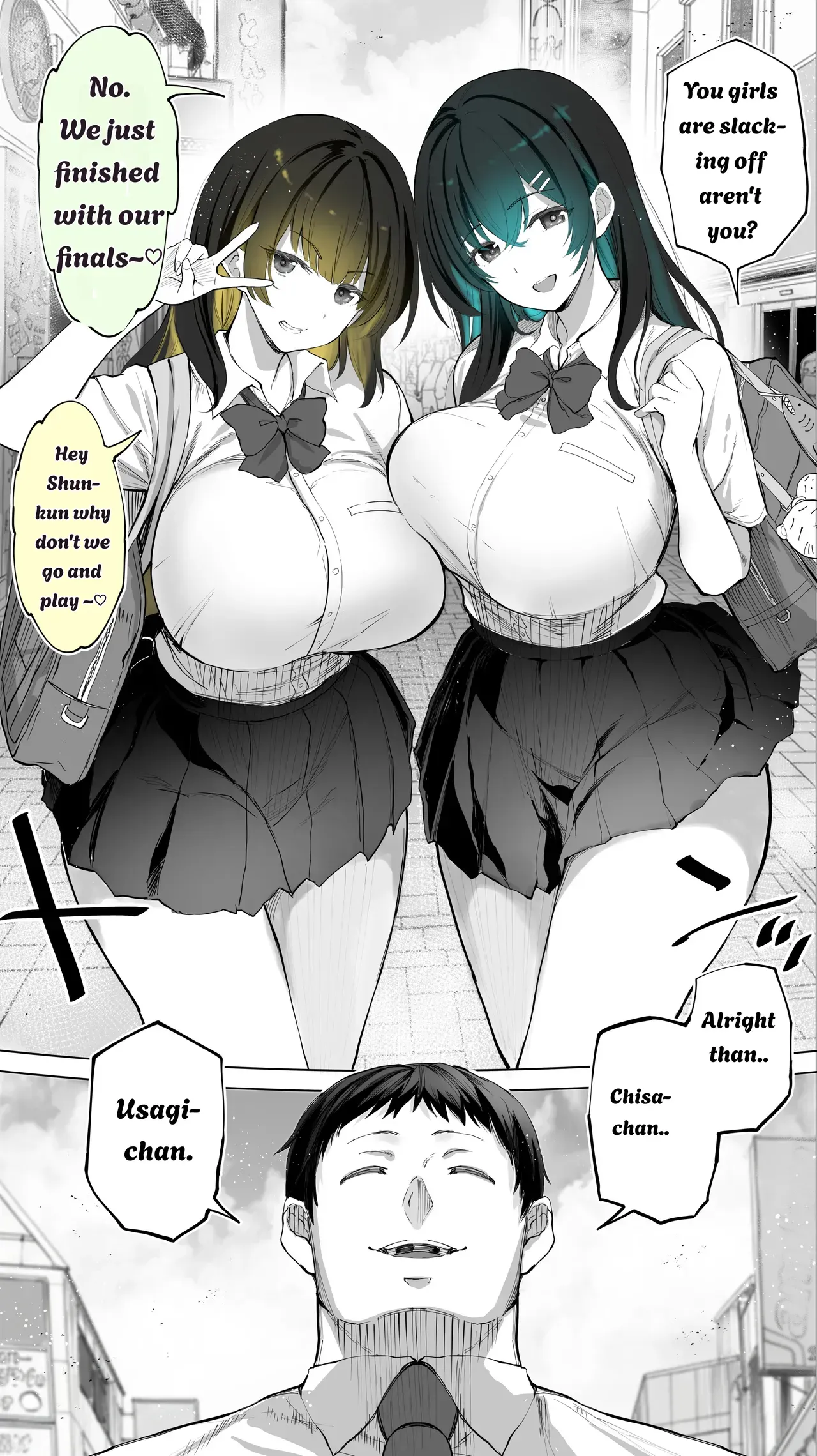 Jimoto no Hame Tomo. ''Kinjo no Niransei Futago C, U'' Mumou-ban｜My Hometown Fuck buddy. "Twin sisters C and U from the neighborhood" - Page 7