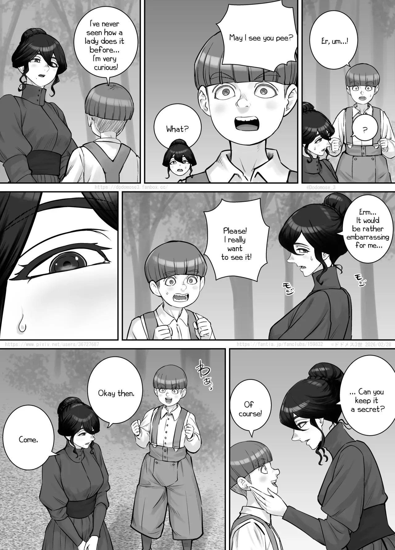 [DODOMESU3SEI] Oshiego ni Onegai Sarete Iroiro Miseteshimau Hanashi [English] - Page 8