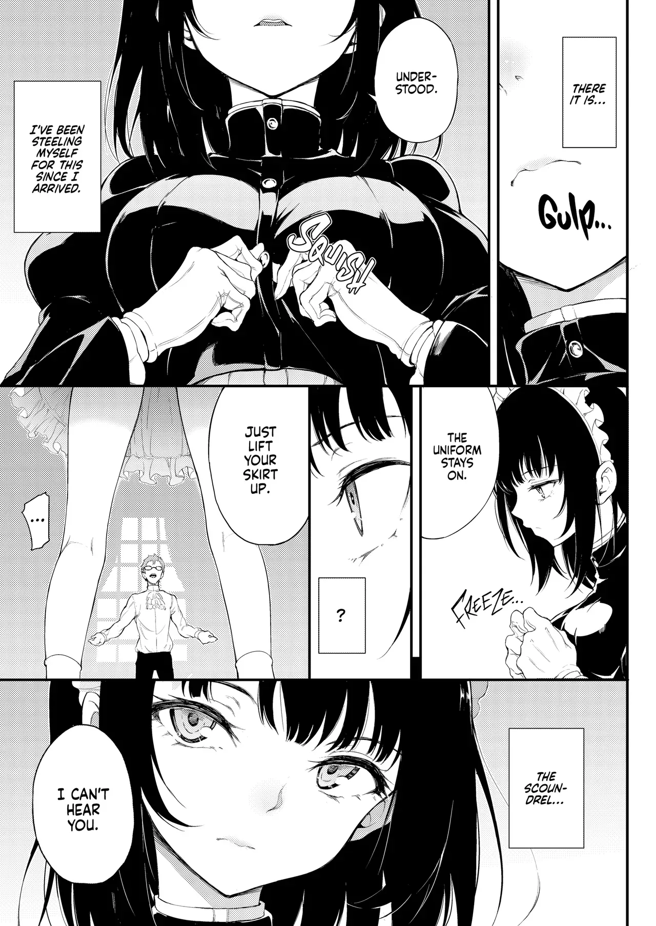 [Kyockchokyock (Kyockcho)] Maid Kyouiku. -Botsuraku Kizoku Rurikawa Tsubaki- | Maid Education: Fallen Aristocrat Rurikawa Tusbaki [English] [J18] [Decensored] [Digital] - Page 4