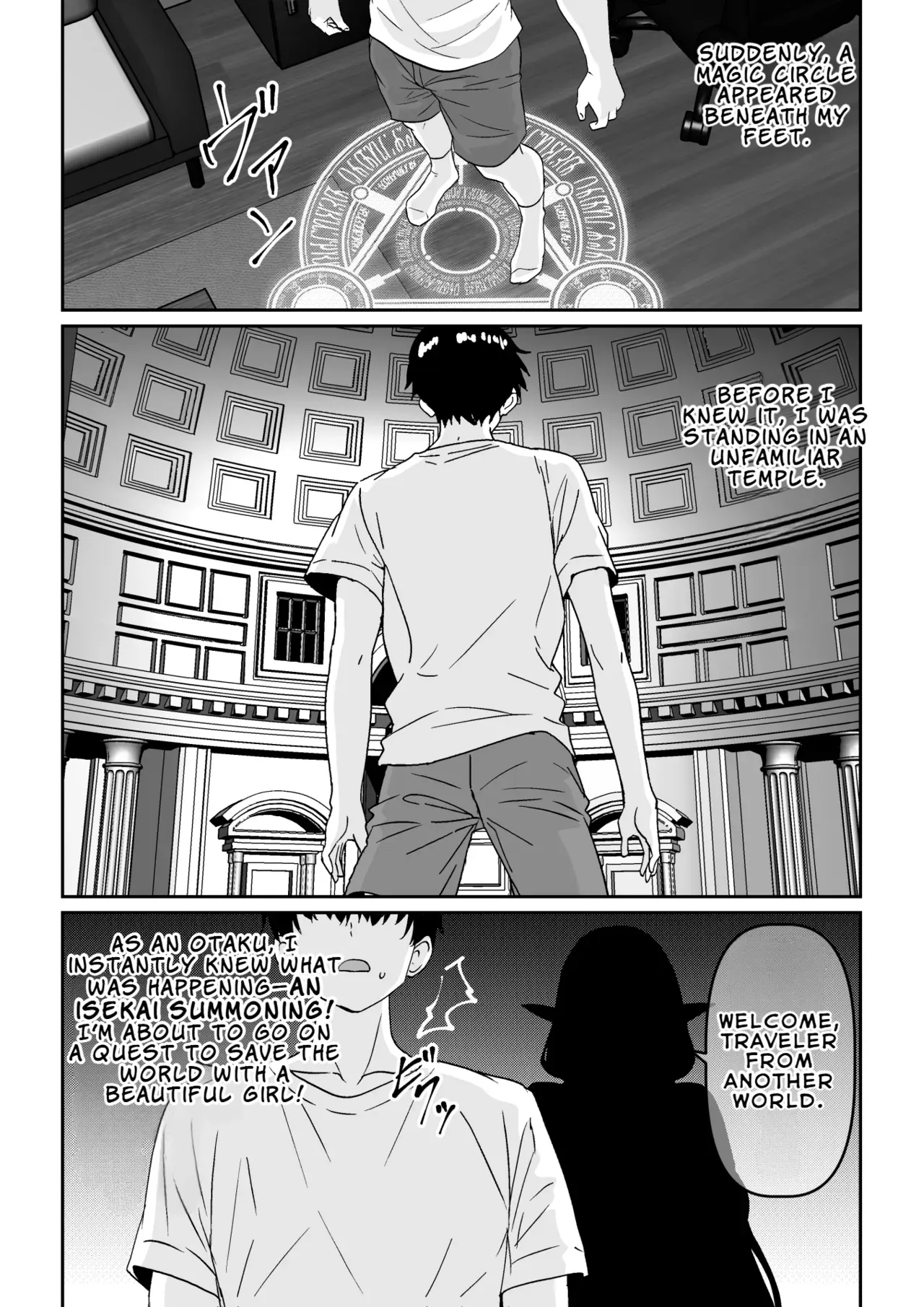 [Waribashi Kouka] Heikeisunzen no Gakeppuchi Ikiokure Jukujo Elf ni Shoukan sareta Kekka | The Result of Being Summoned by a Desperate, Unmarried Mature Elf on the Verge of Menopause [English] [LKK•Scans] - Page 2