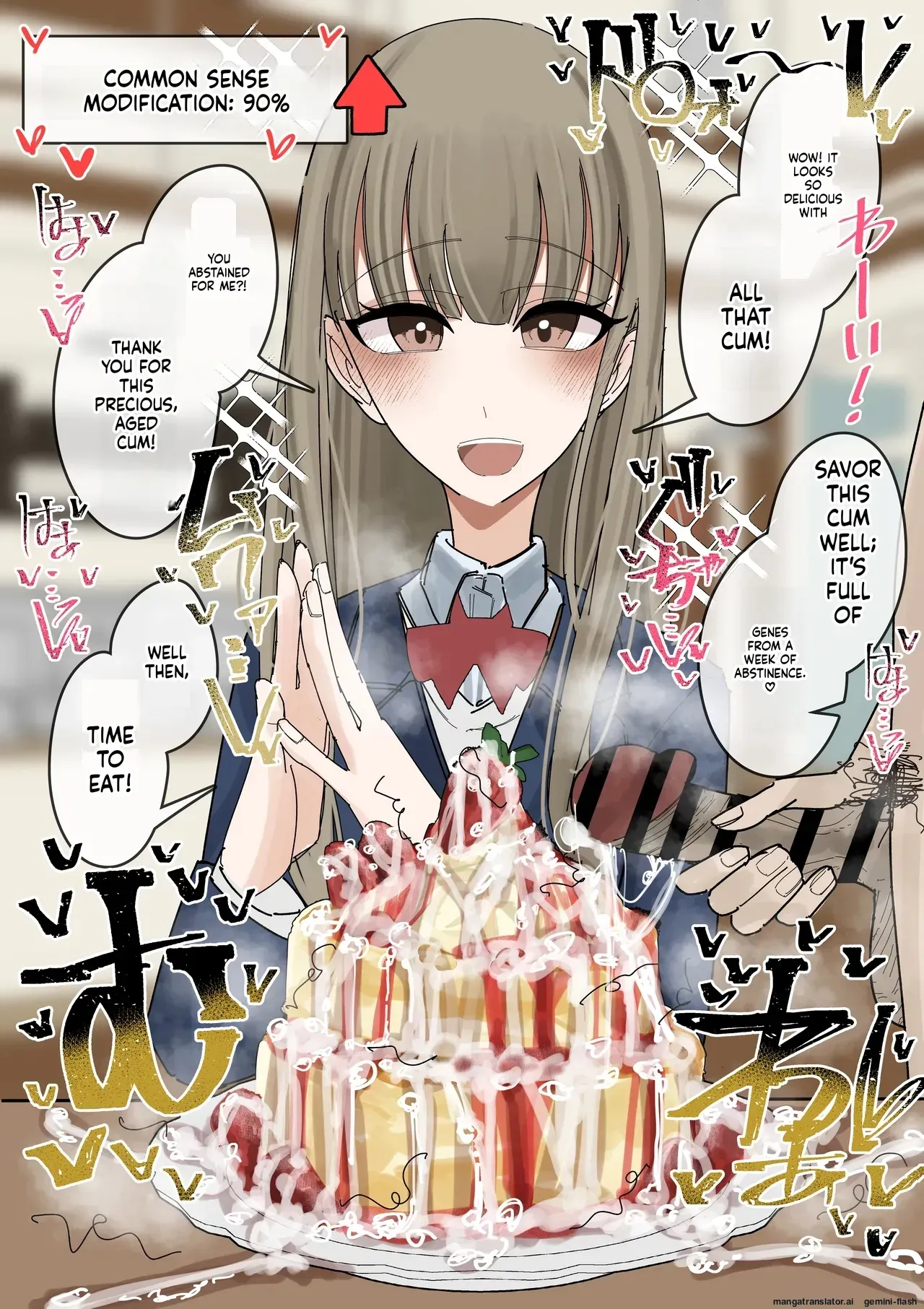 [Fuaku Yuu (Yufuck)] Jyoushiki Kaihen Shokuza Pancake Hen [English] [MTL] - Page 10